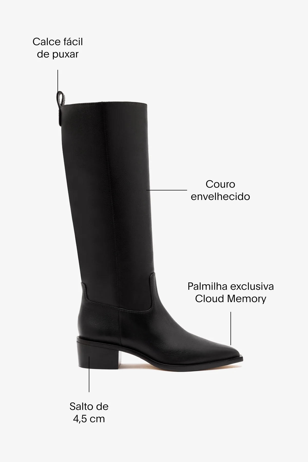 Bota Florencia Couro Preto - Image 5