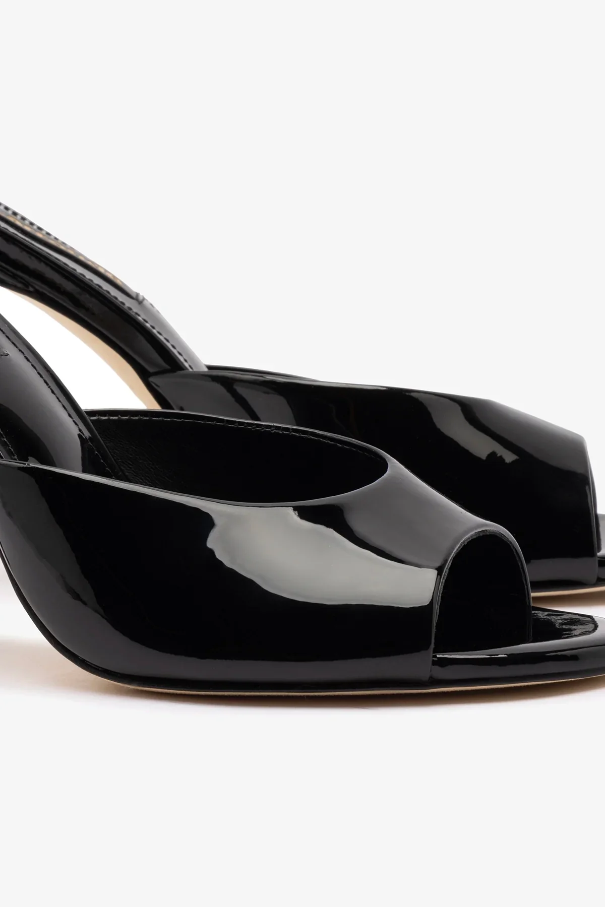 Mule Jasmine Hi Couro Verniz Preto - Image 4