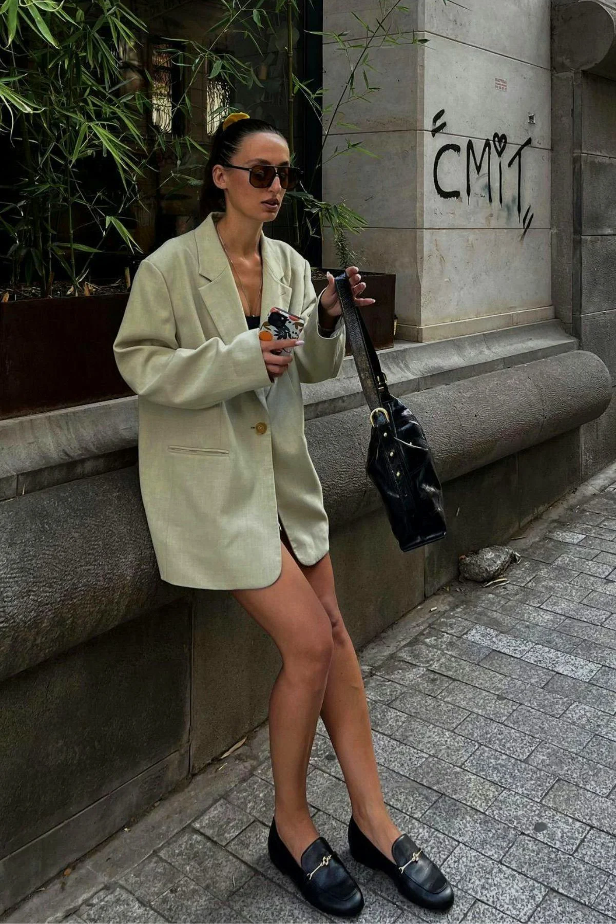 Mocassim Katherine Couro Preto - Image 2