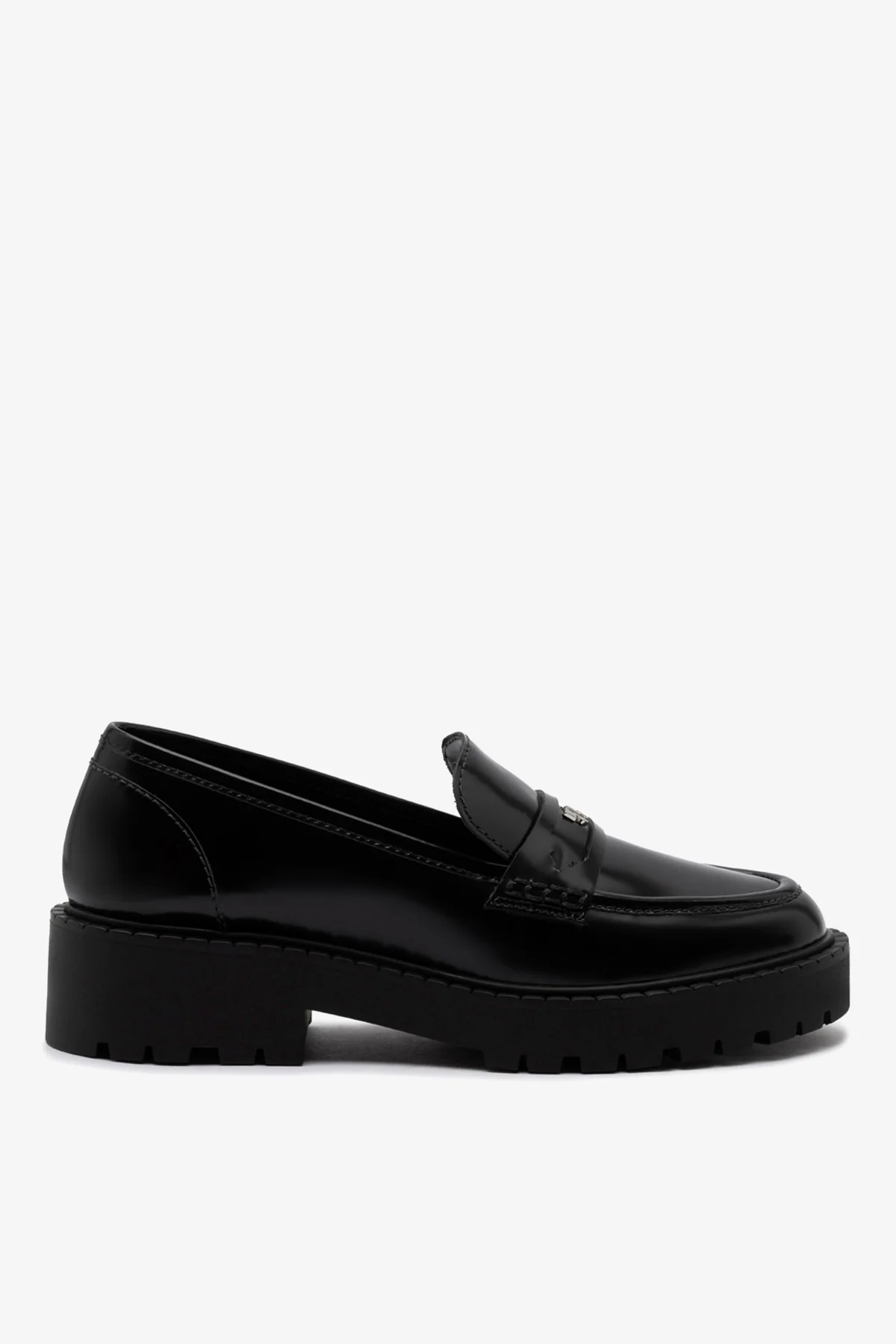 Mocassim Tratorado Suki Couro Preto