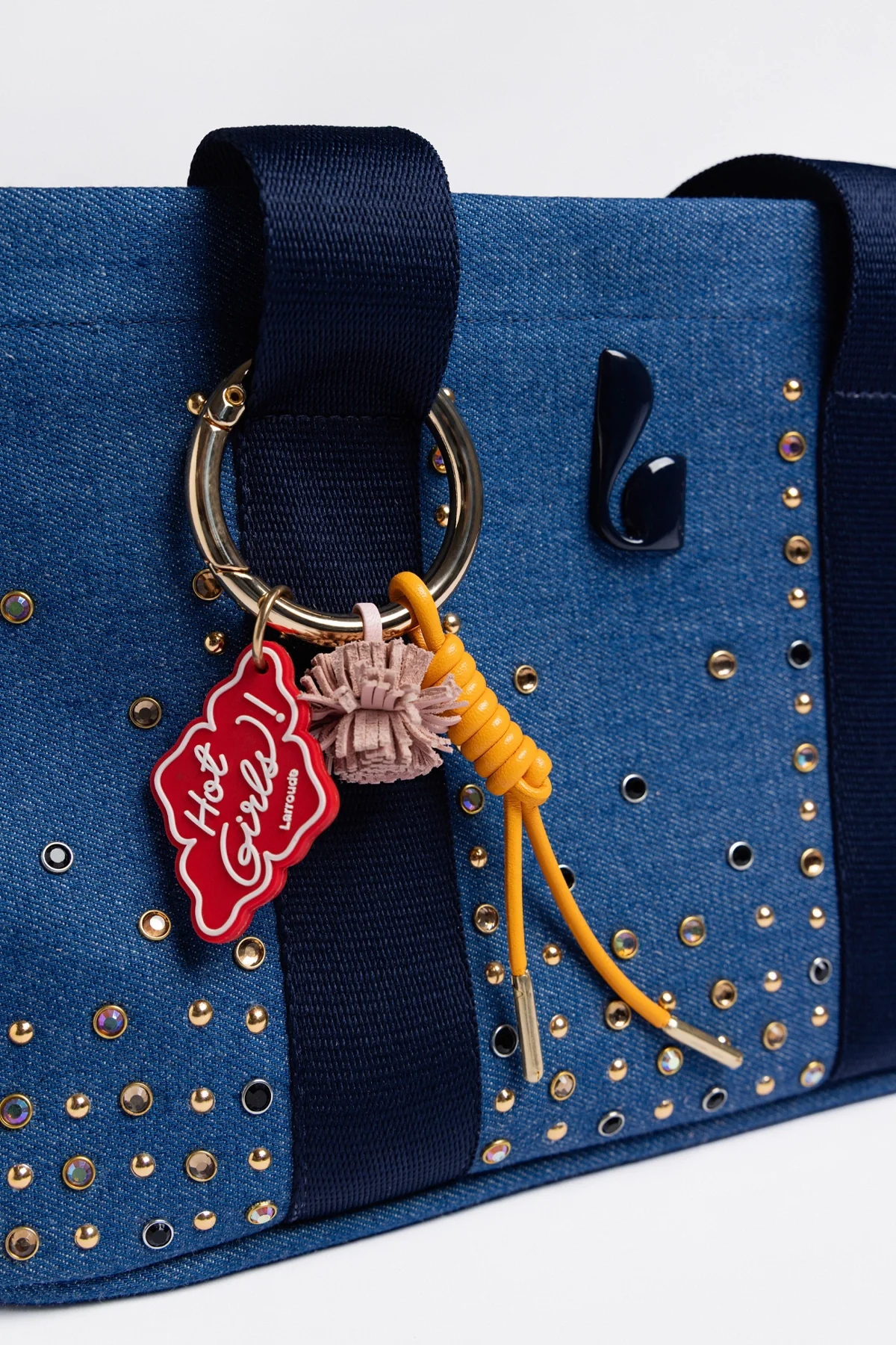 Bolsa Tote Bag Americana Jeans Azul - Image 4