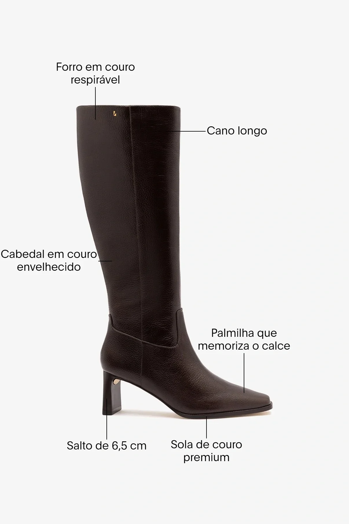 Bota Alexis Couro Marrom - Image 6