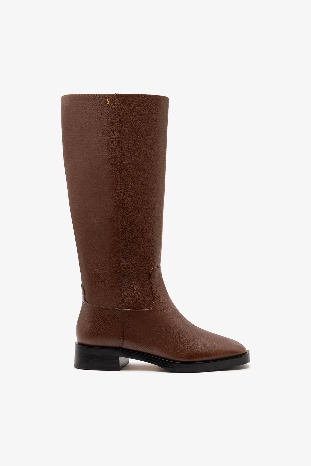 Bota Anne Couro Marrom