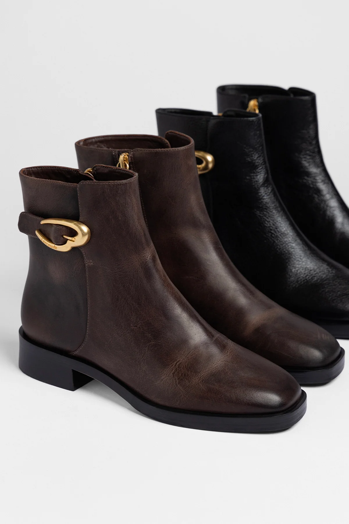 Bota Anne Verona Low Couro Marrom - Image 5