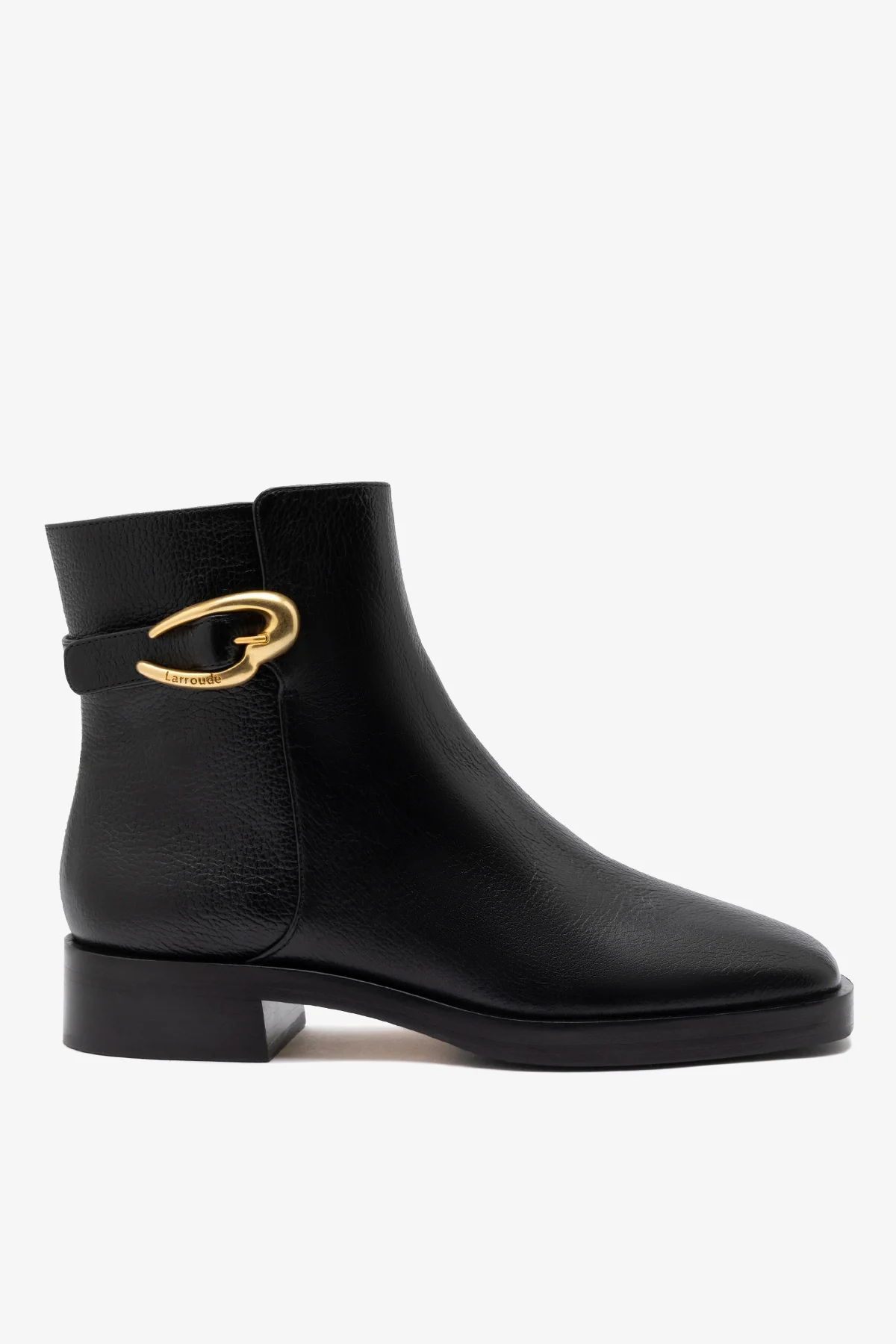 Bota Anne Verona Low Couro Preto