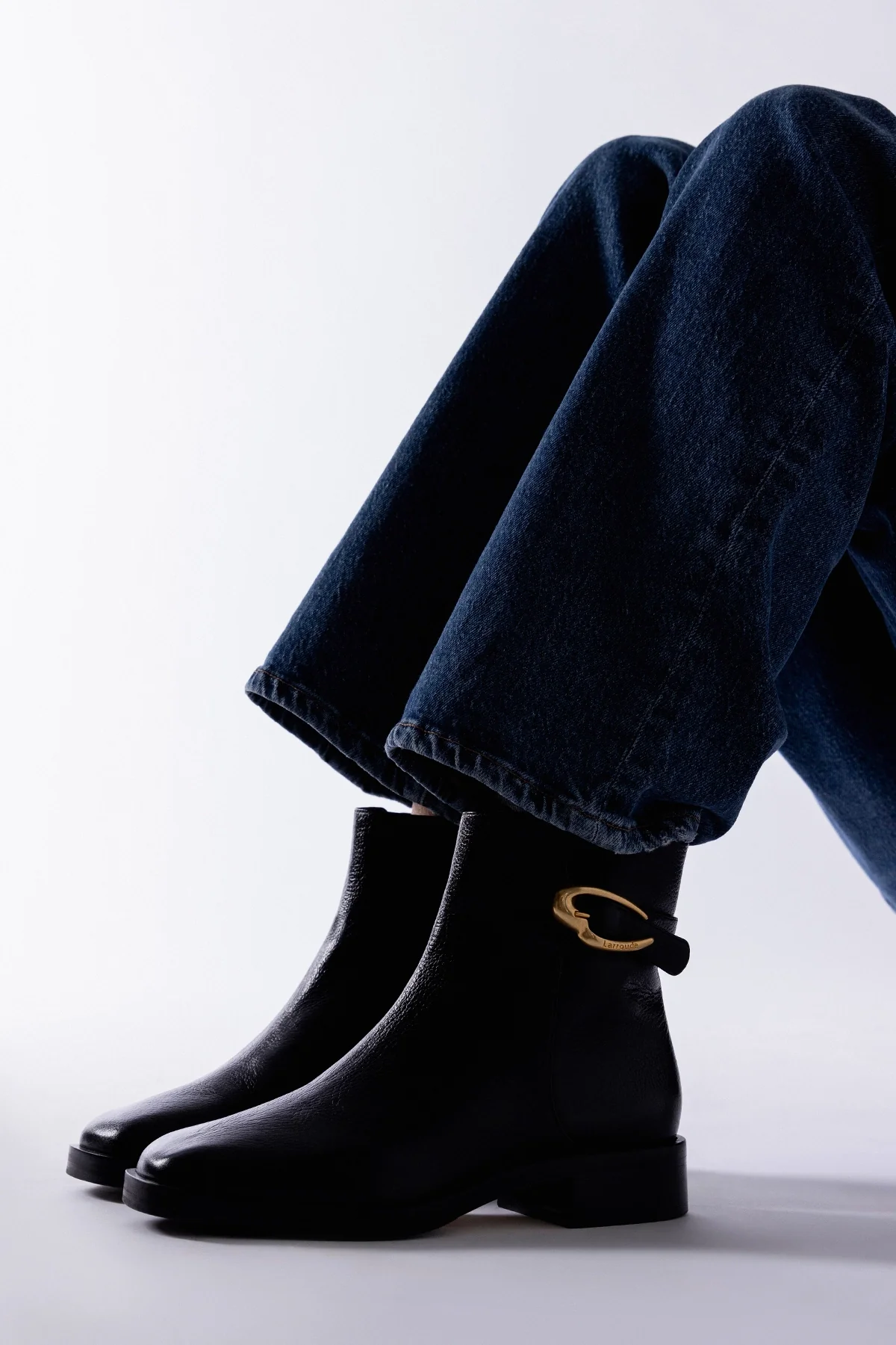 Bota Anne Verona Low Couro Preto - Image 2