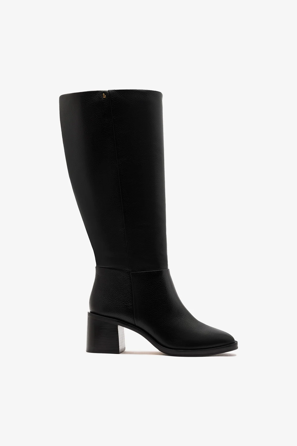 Bota Cano Largo Ricky Couro Preto