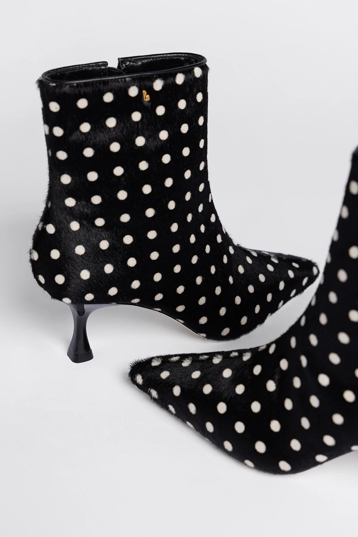 Bota Ines Couro Estampado Preto - Image 3