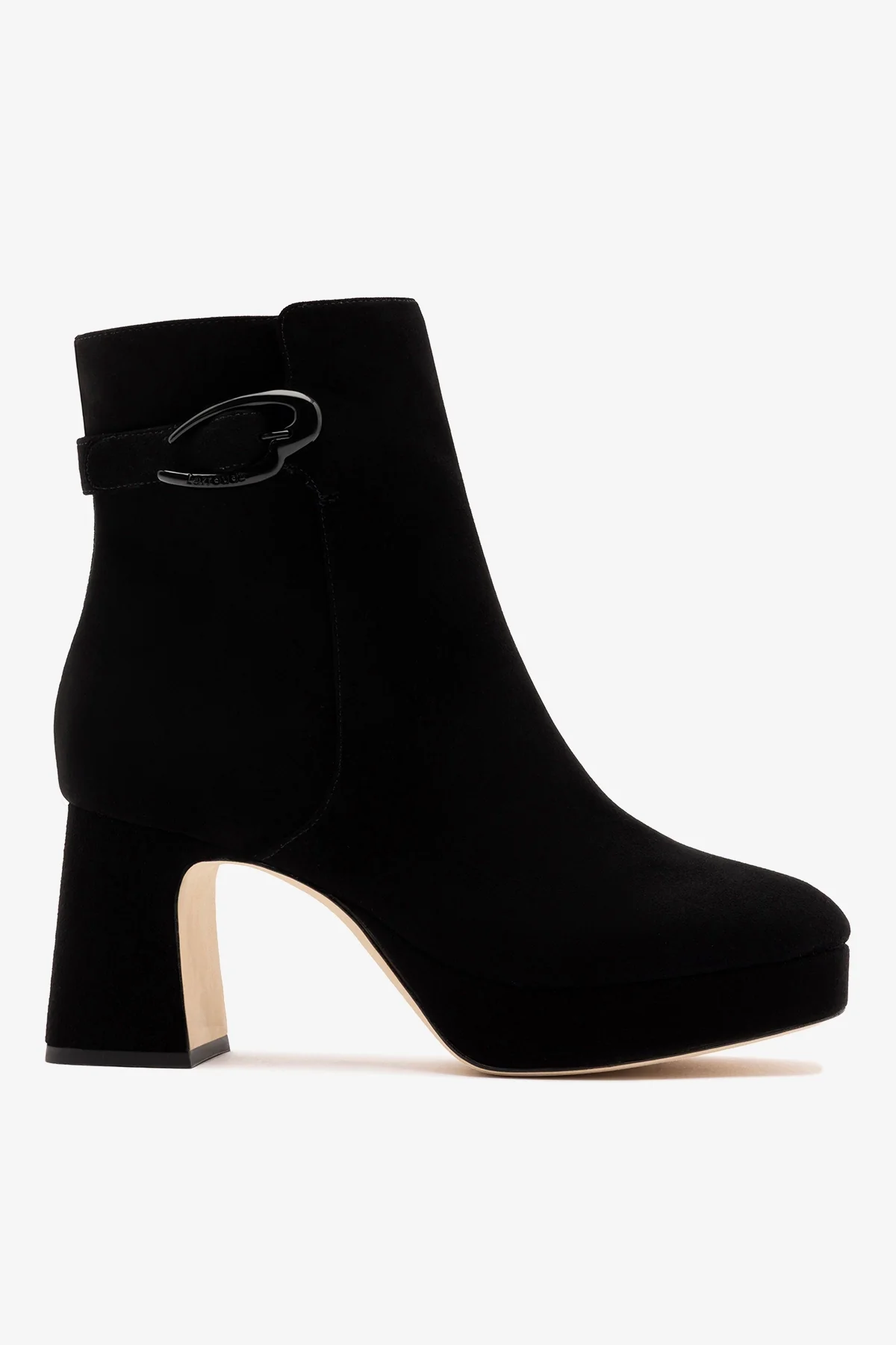 Bota Plataforma Dolly Verona Low Camurça Preto