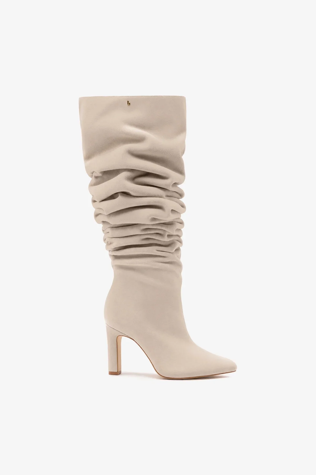 Bota Slouch Cindy Camurça Cinza