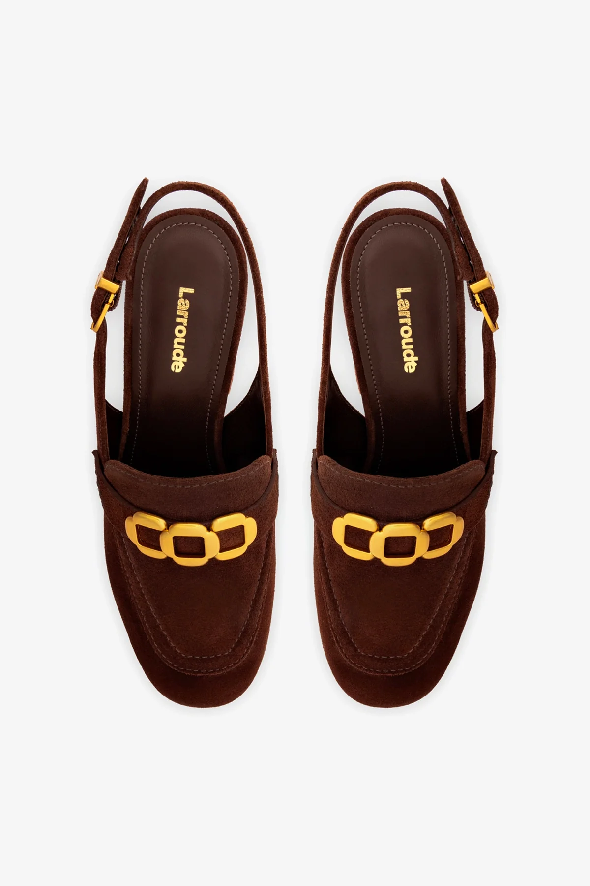 Slingback Plataforma Harrington Hi Camurça Marrom - Image 7