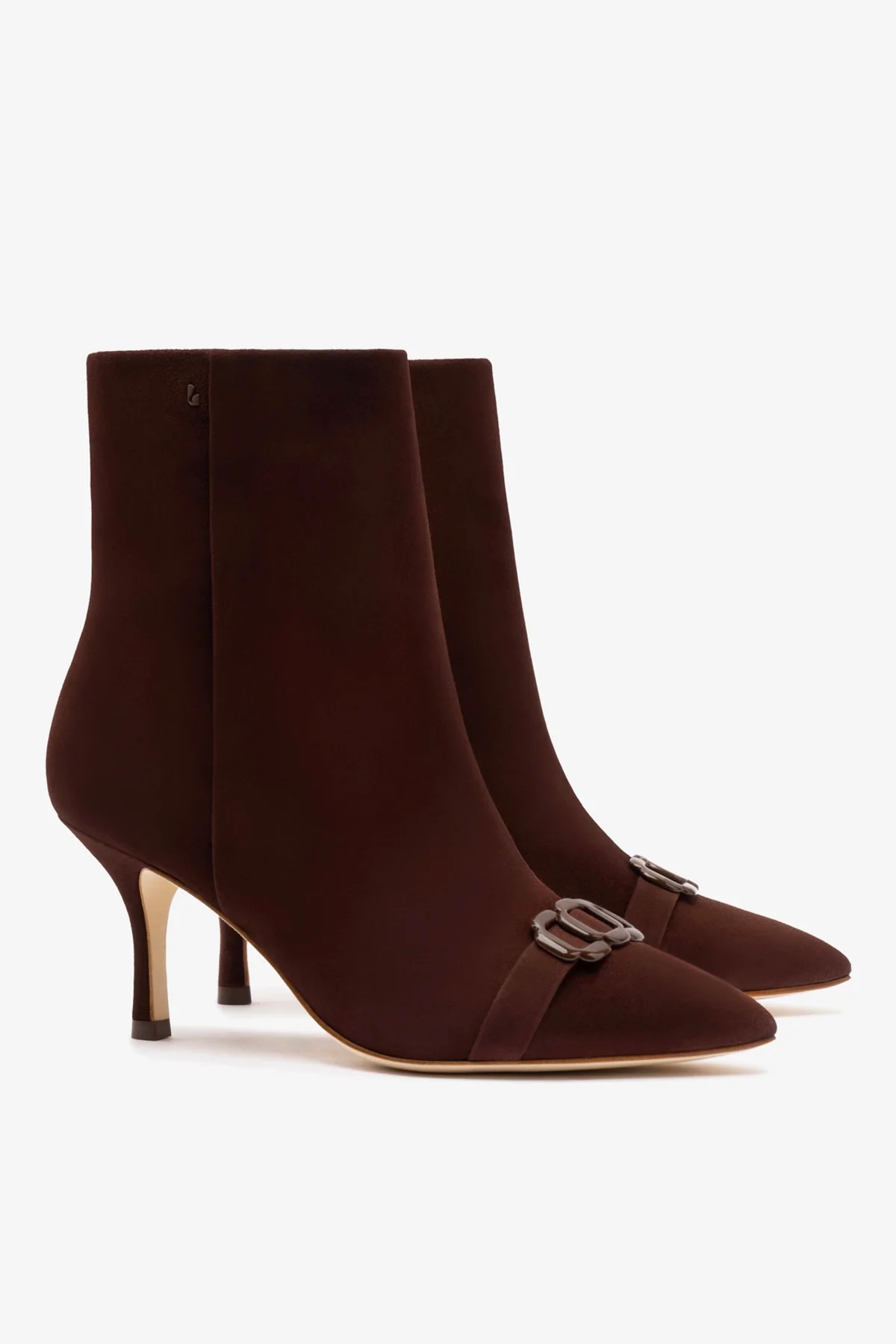 Bota Kate Mini Camurça Marrom - Image 3
