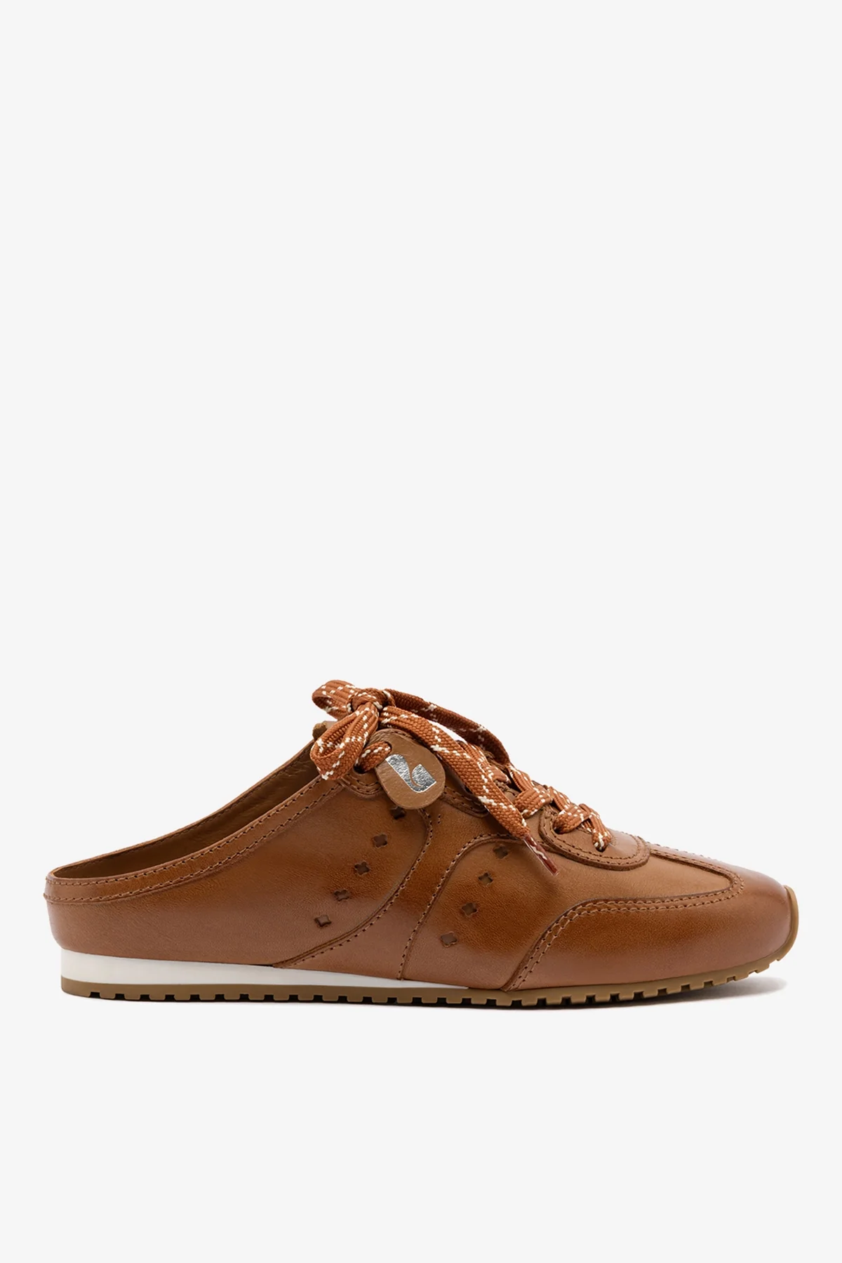Mule Stella Couro Caramelo