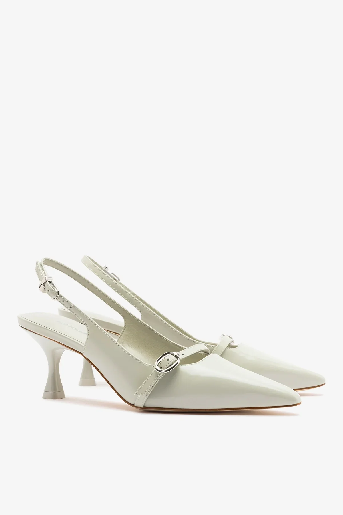 Slingback Ines Couro Cinza - Image 3