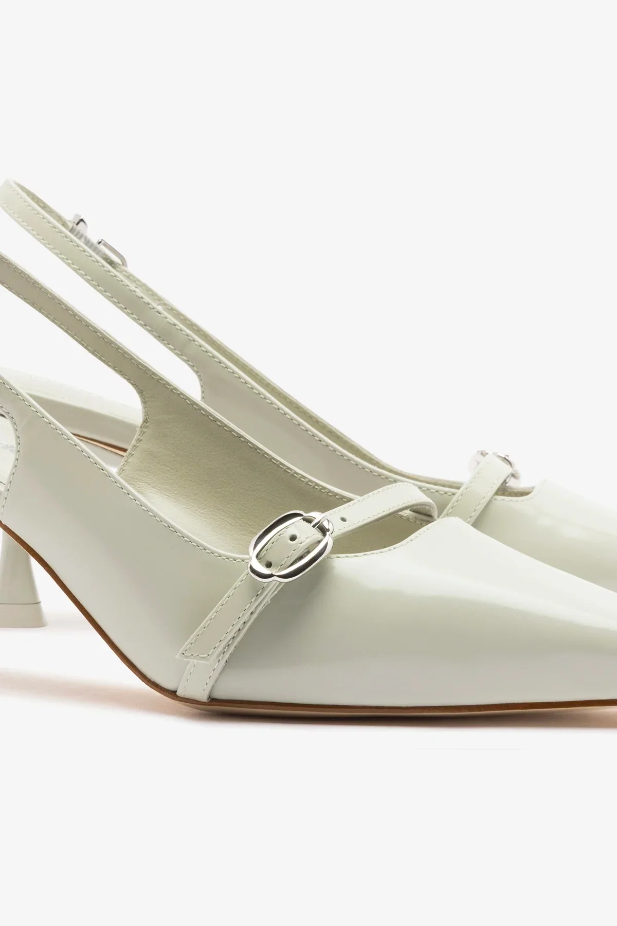 Slingback Ines Couro Cinza - Image 4