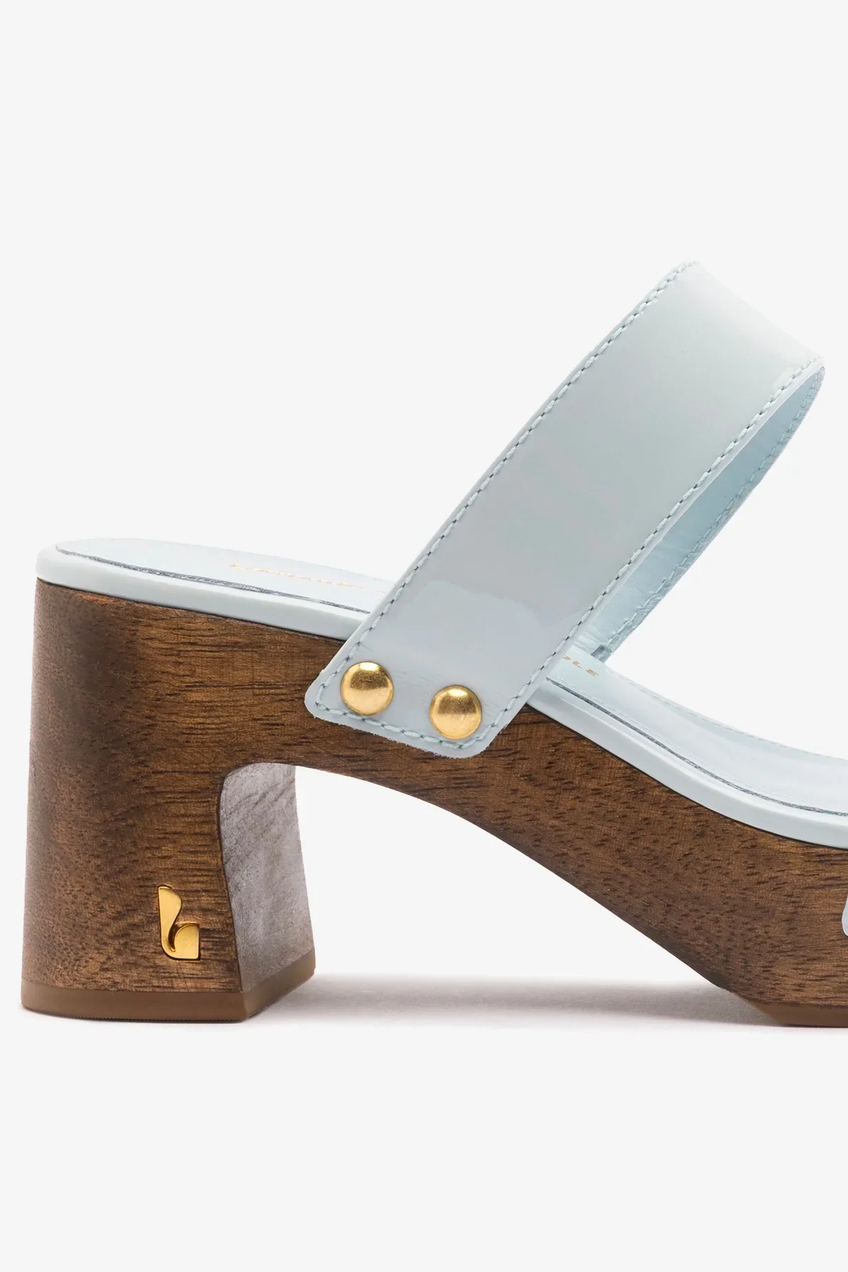Larroudé x Kenneth Cole: Mule Couro Verniz Azul - Image 4