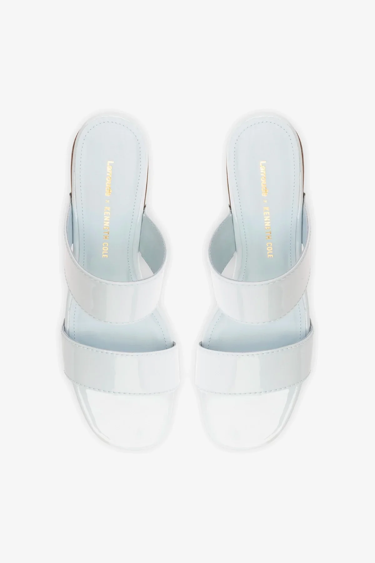 Larroudé x Kenneth Cole: Mule Couro Verniz Azul - Image 7