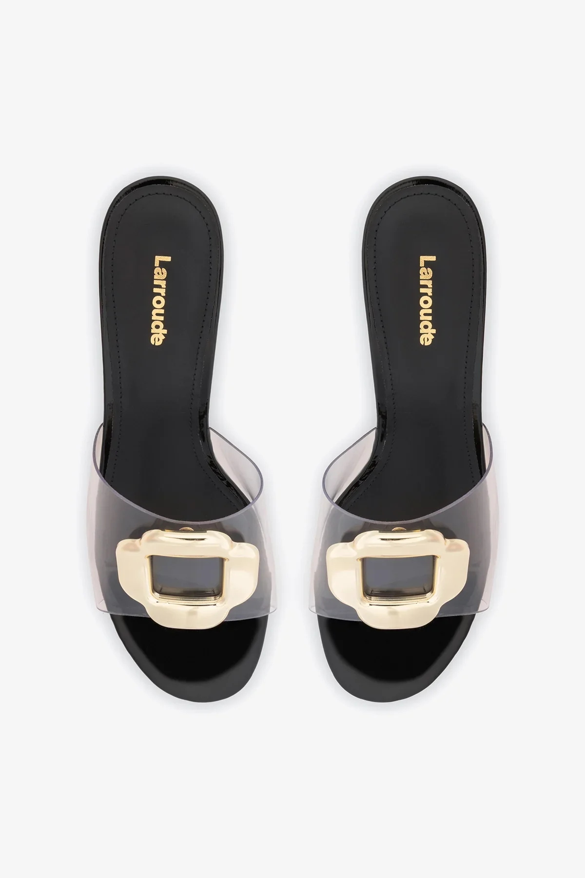 Mule Margherita Clear Couro Verniz Preto - Image 7