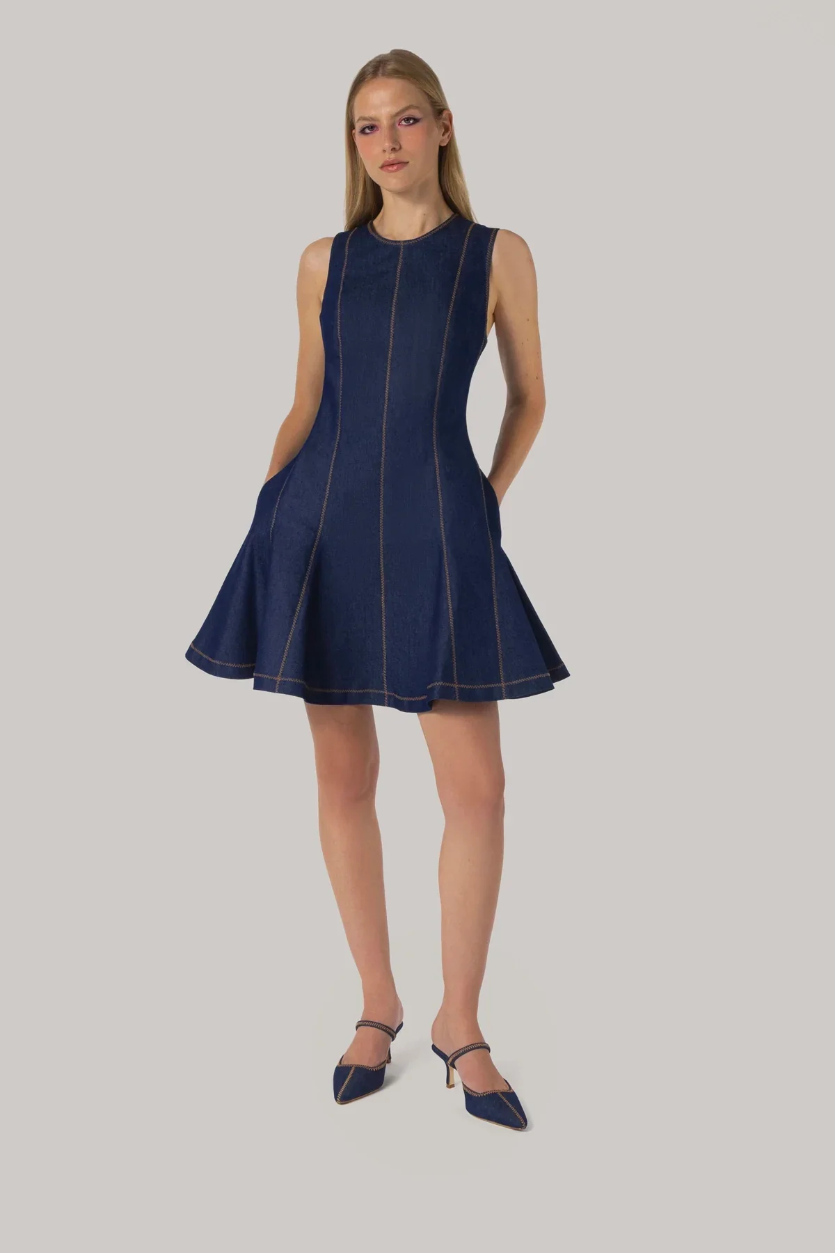 Vestido Sarah Jeans Azul - Image 2