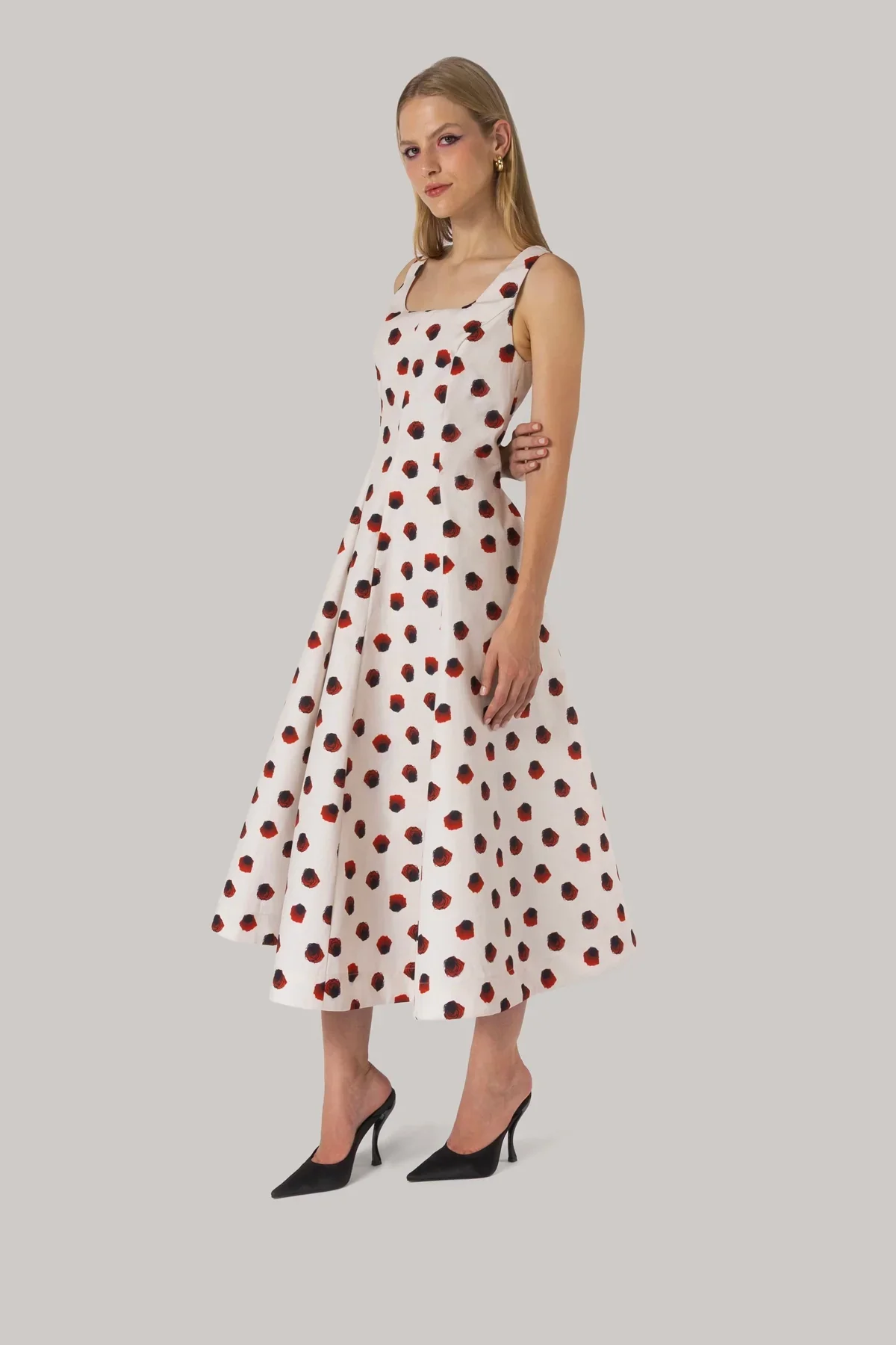 Vestido Sophia Algodão Floral Branco - Image 2