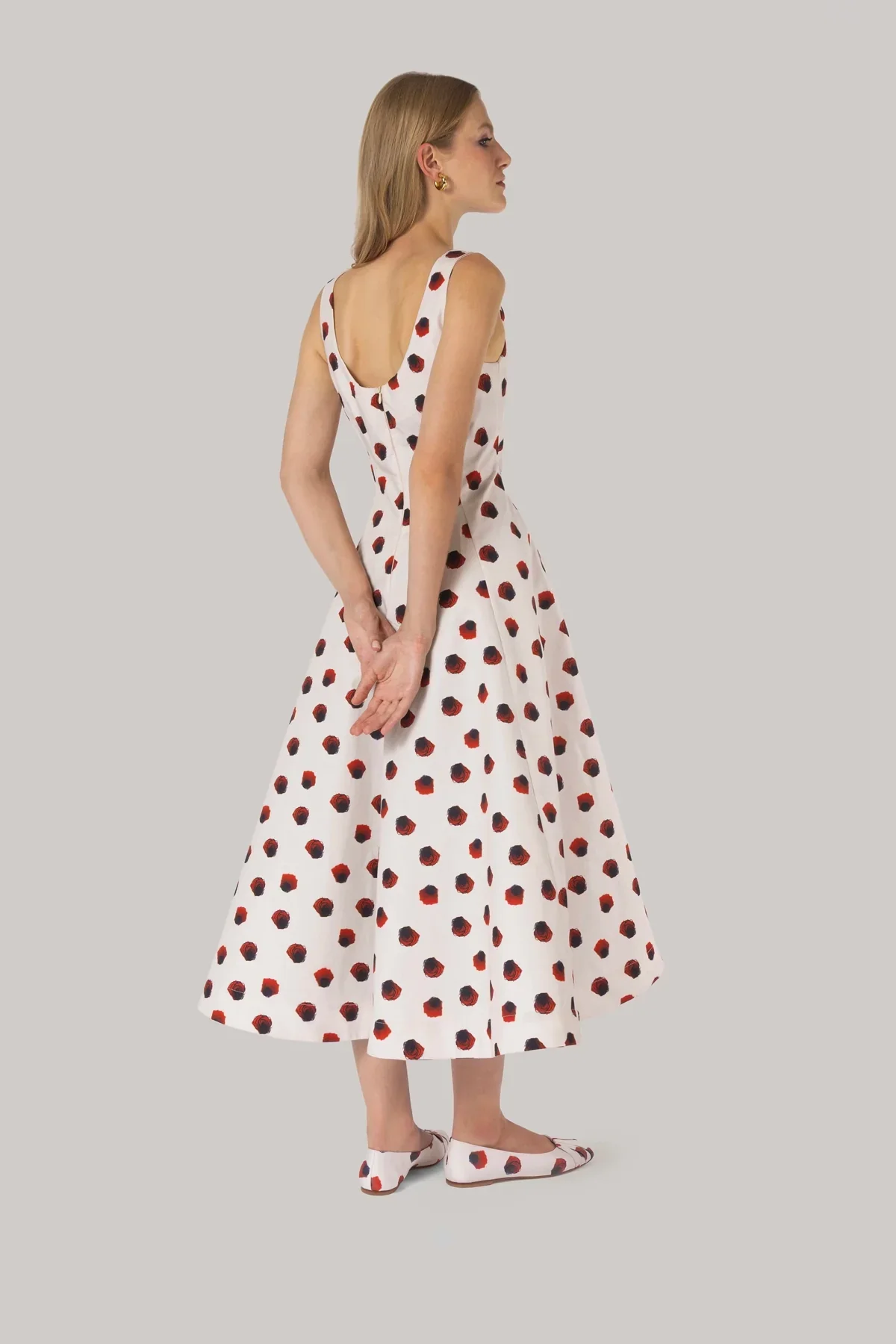 Vestido Sophia Algodão Floral Branco - Image 4