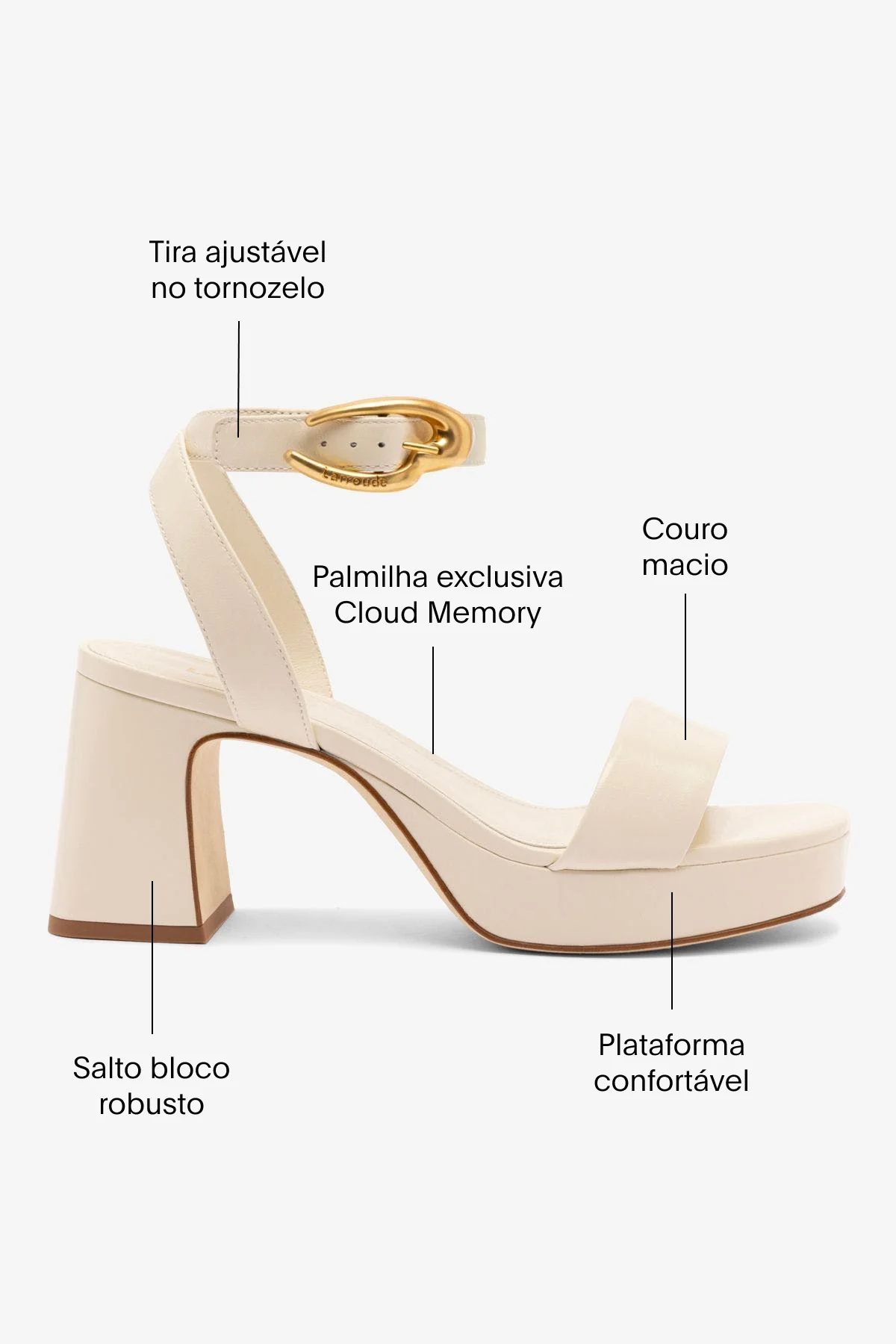 Sandália Dolly Verona Low Couro Off White - Image 5