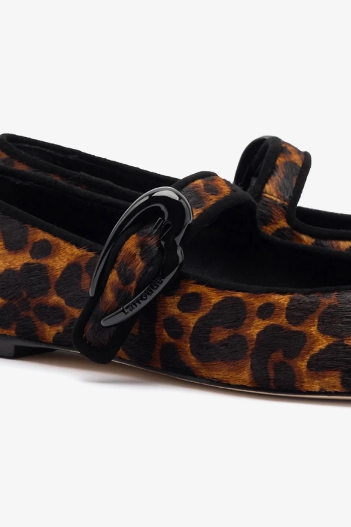 Sapatilha Verona Couro Leopardo e Camurça Preto - Image 4