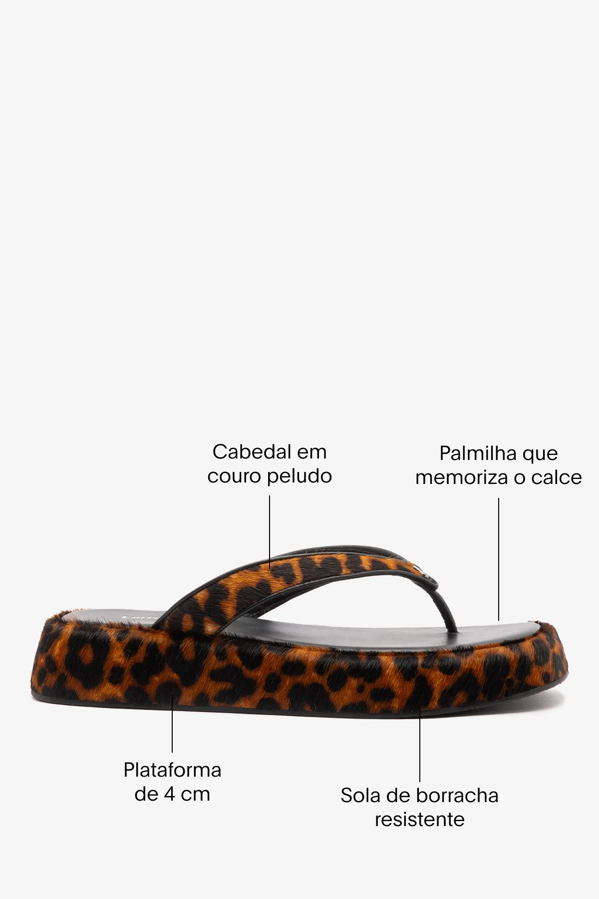 Sandália Roxy Couro Leopardo - Image 5