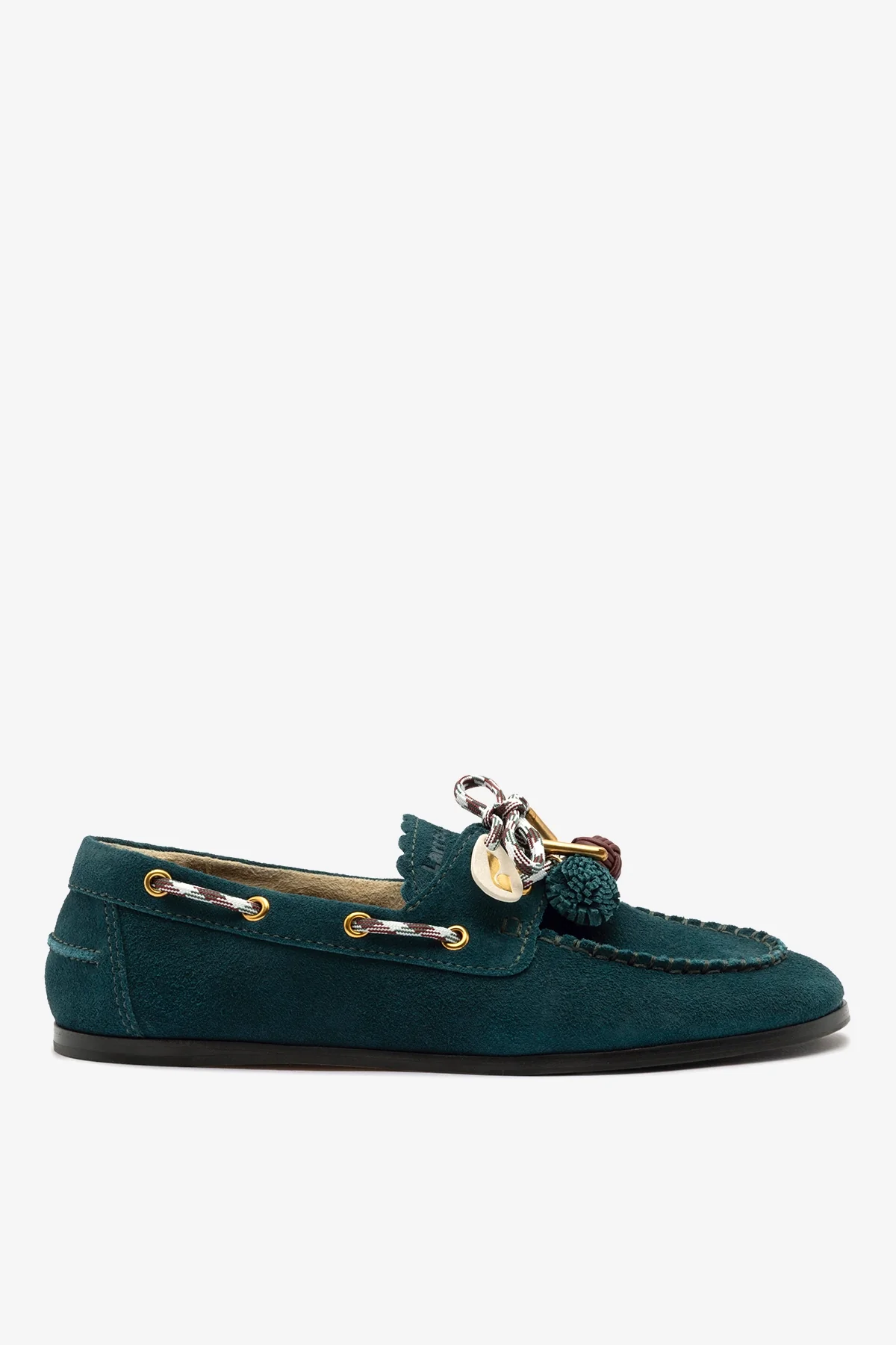 Mocassim Boat Shoe Cyprus Camurça Azul