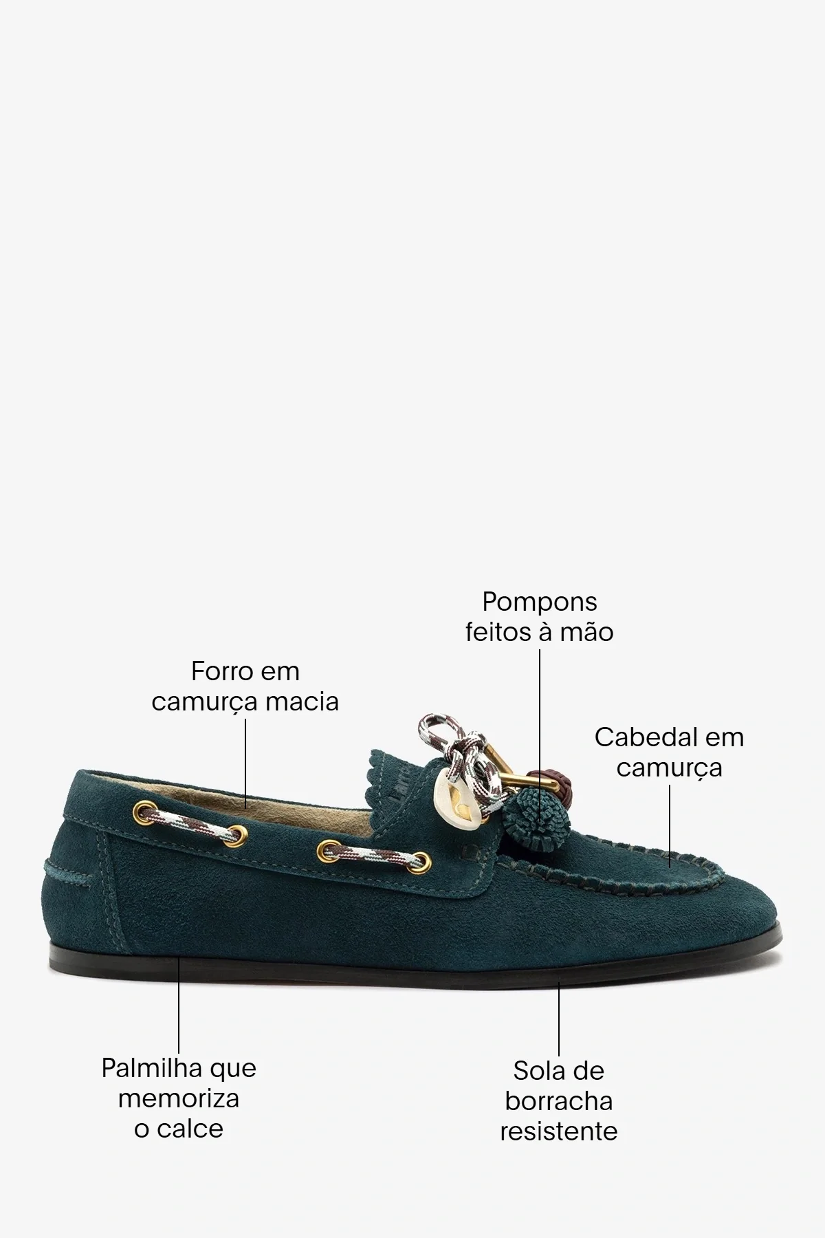 Mocassim Boat Shoe Cyprus Camurça Azul - Image 6