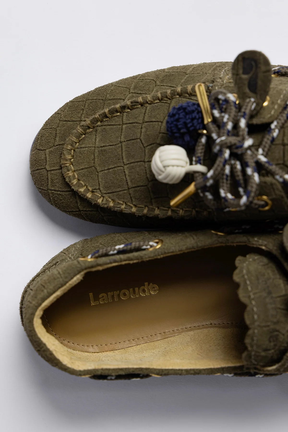 Mocassim Boat Shoe Cyprus Camurça Croco Verde - Image 5