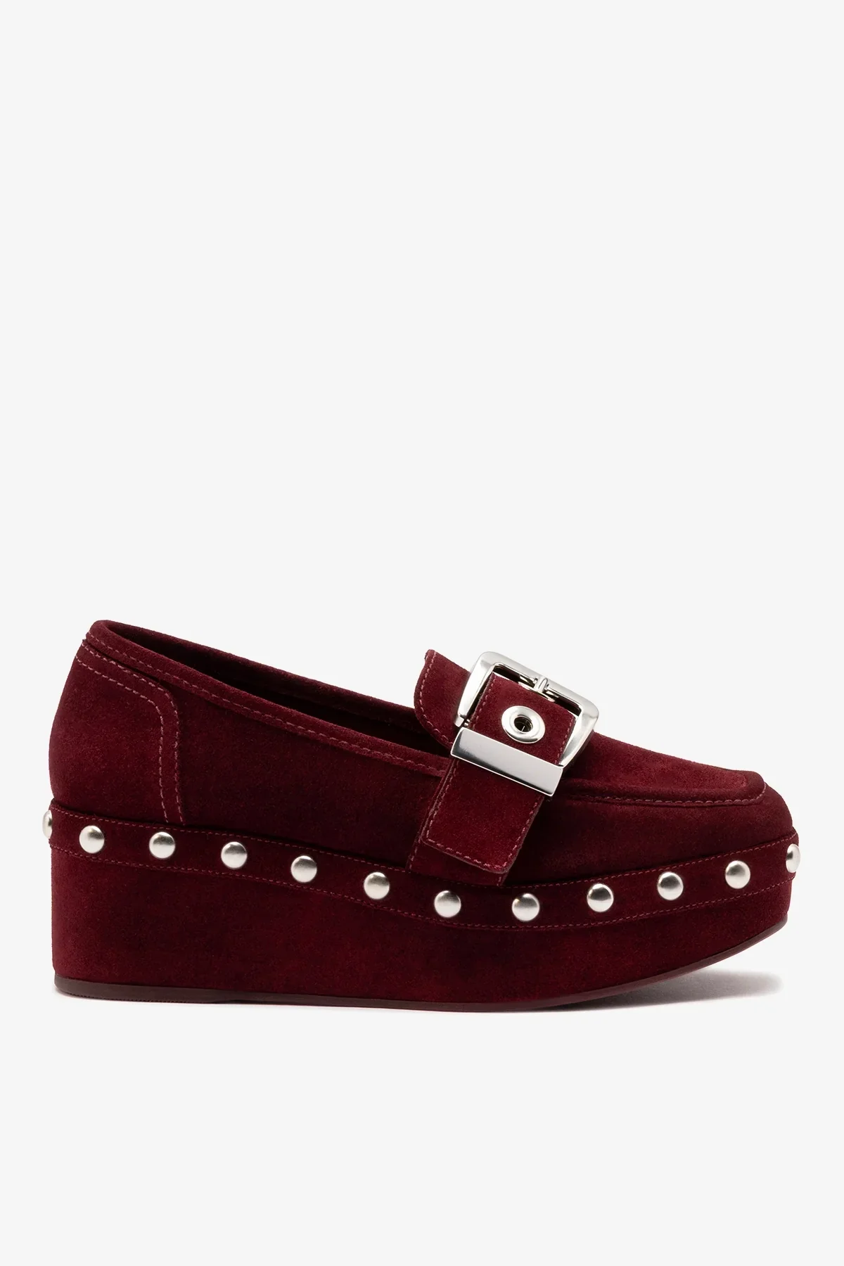 Mocassim Flatform Stewart Camurça Bordô