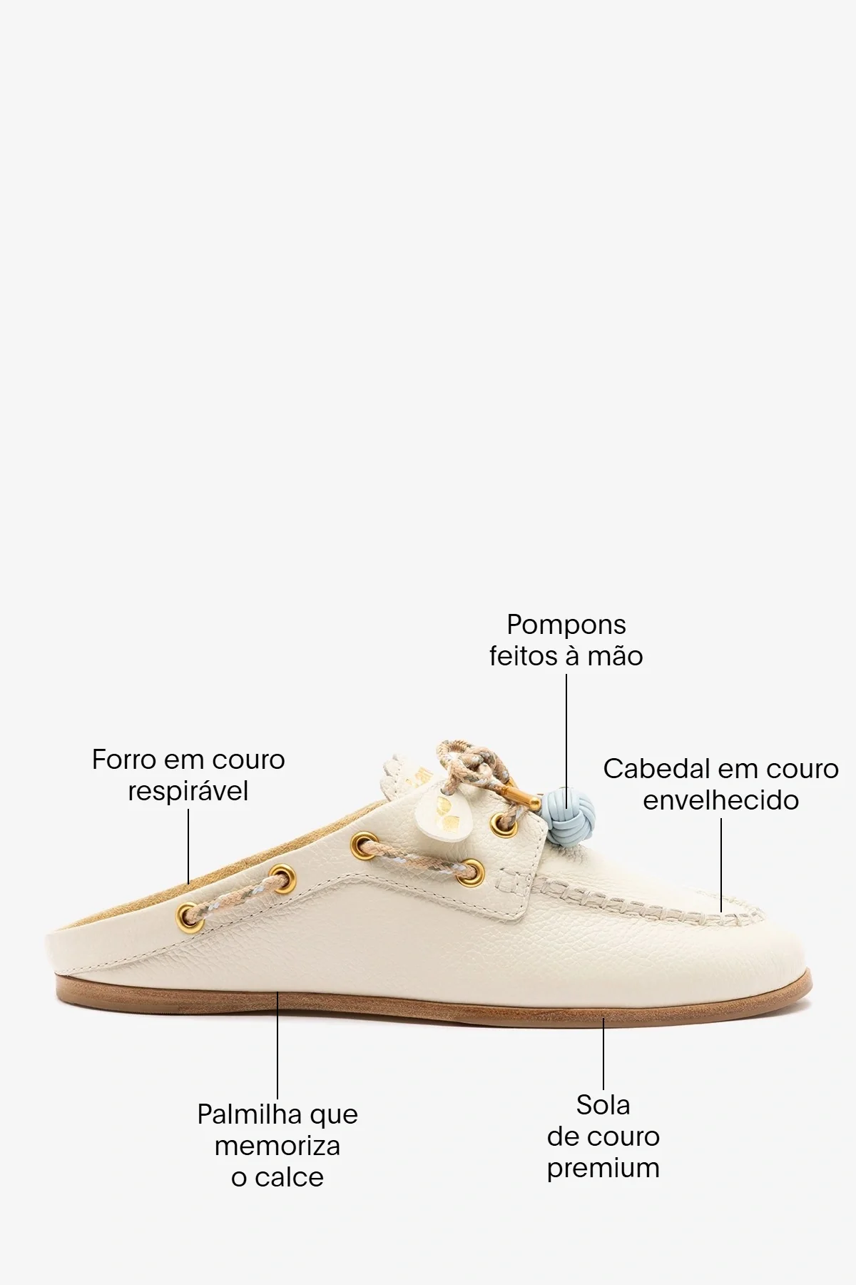 Mule Cyprus Couro Off White - Image 5