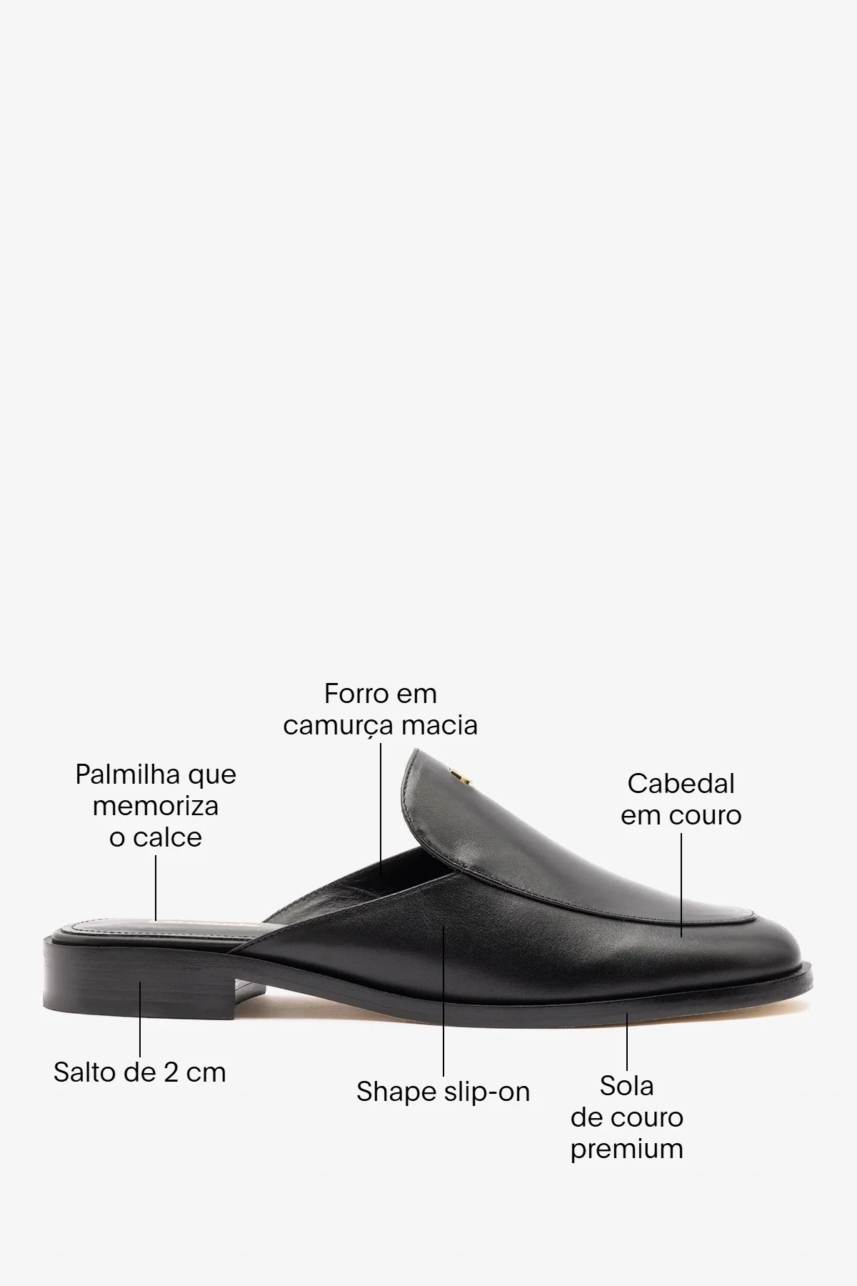 Mule Margaux Couro Preto - Image 6