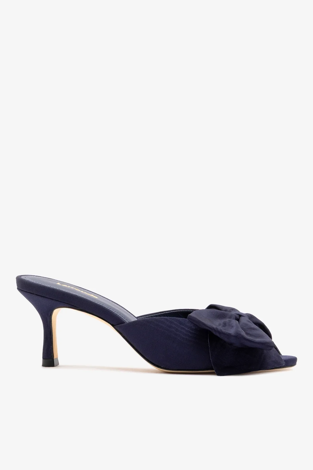 Mule Peep Toe Elle Seda Azul