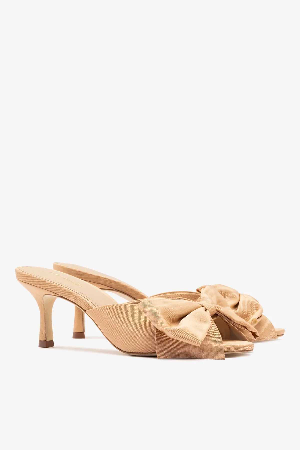 Mule Peep Toe Elle Seda Bege - Image 3