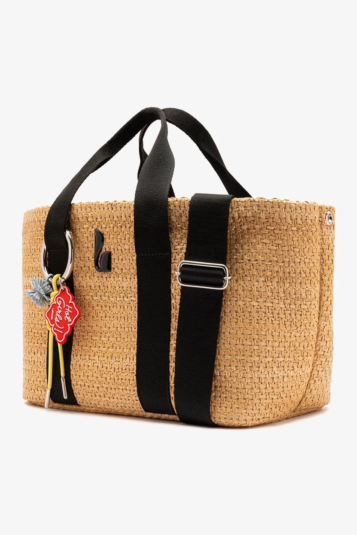 Bolsa Tote Bag Americana Ráfia Bege - Image 3