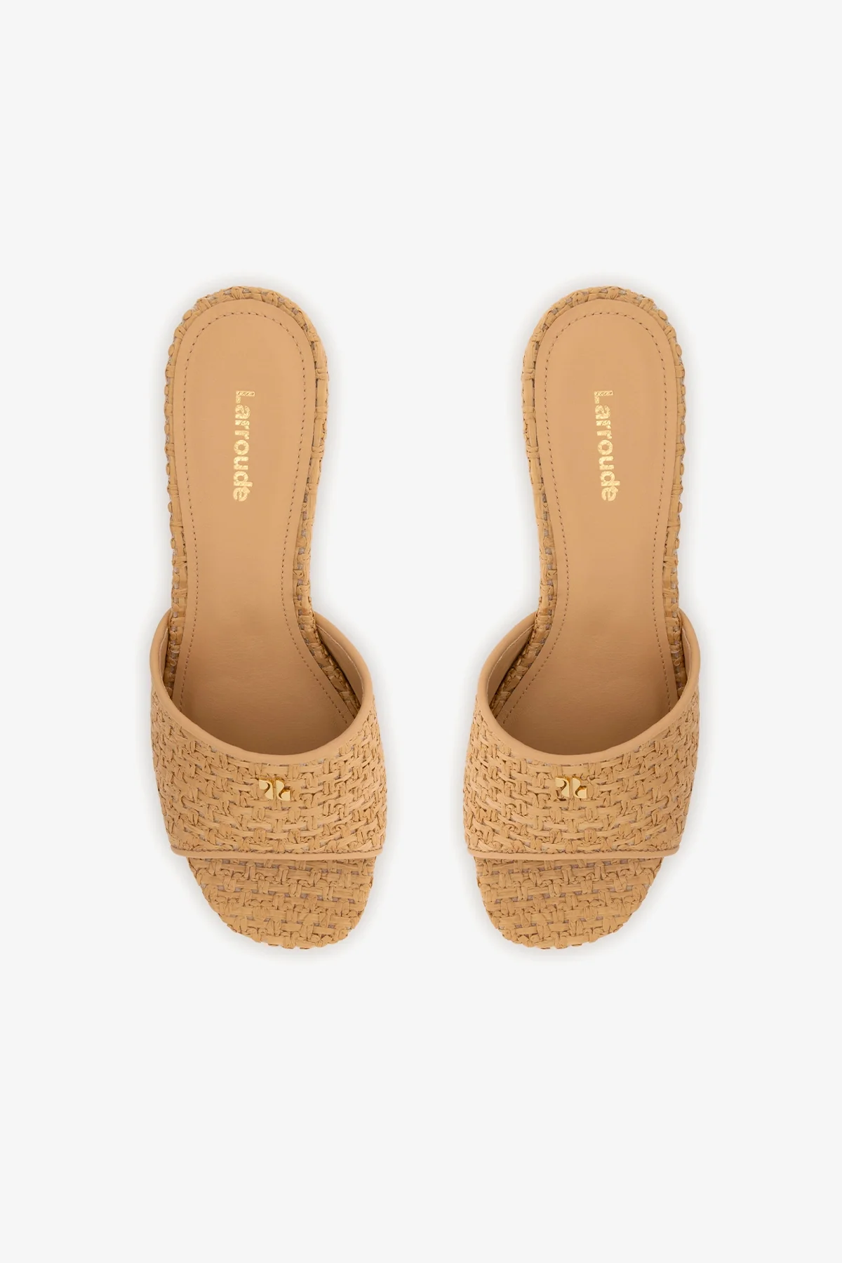 Mule Plataforma Dolly Low Ráfia e Couro Bege - Image 7
