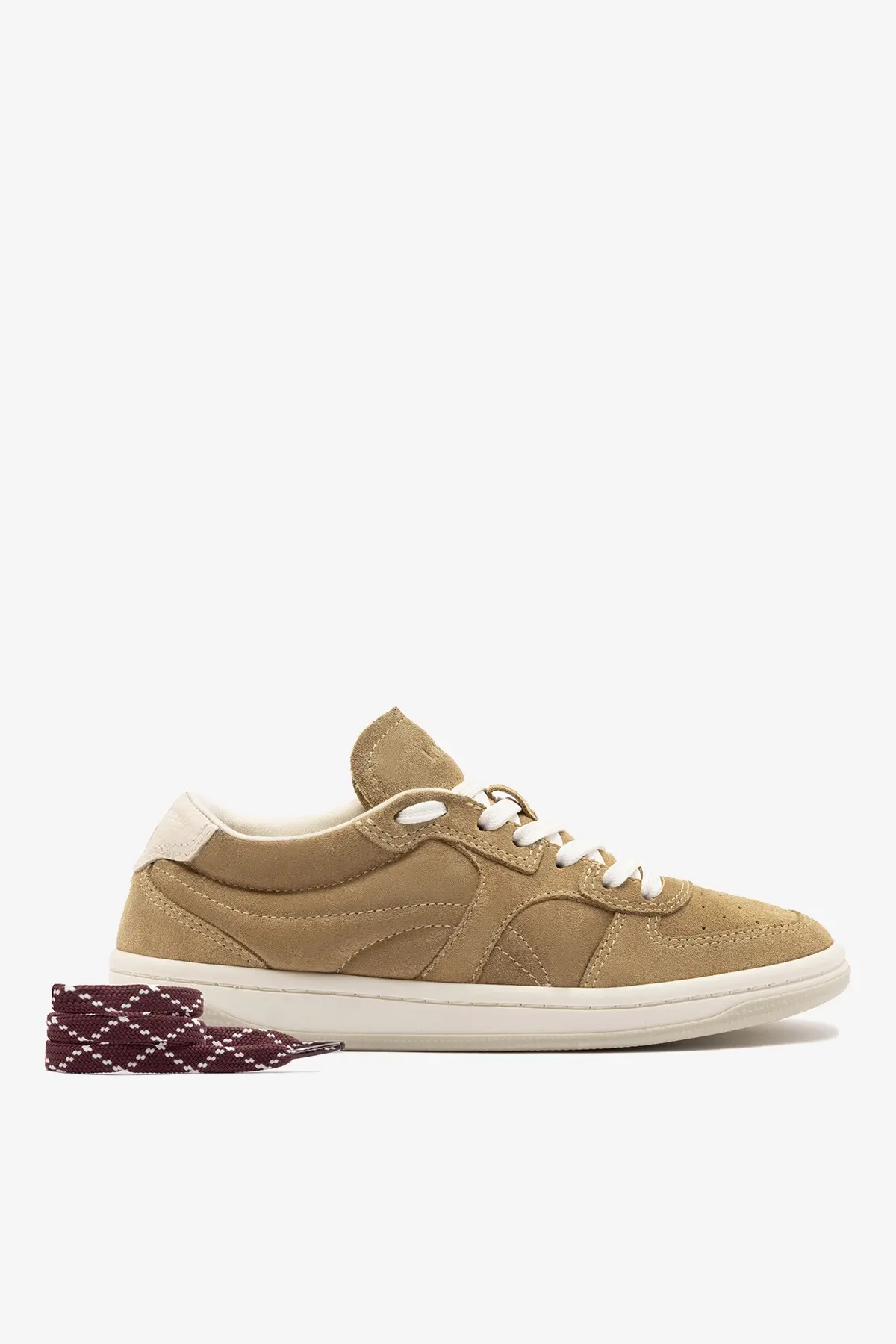 Tênis George Camurça Caramelo e Couro Off White - Image 5
