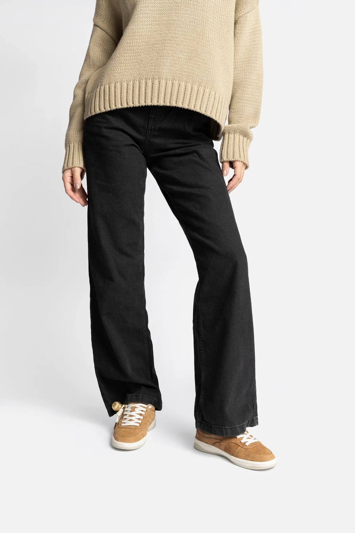 Tênis George Camurça Caramelo e Couro Off White - Image 7