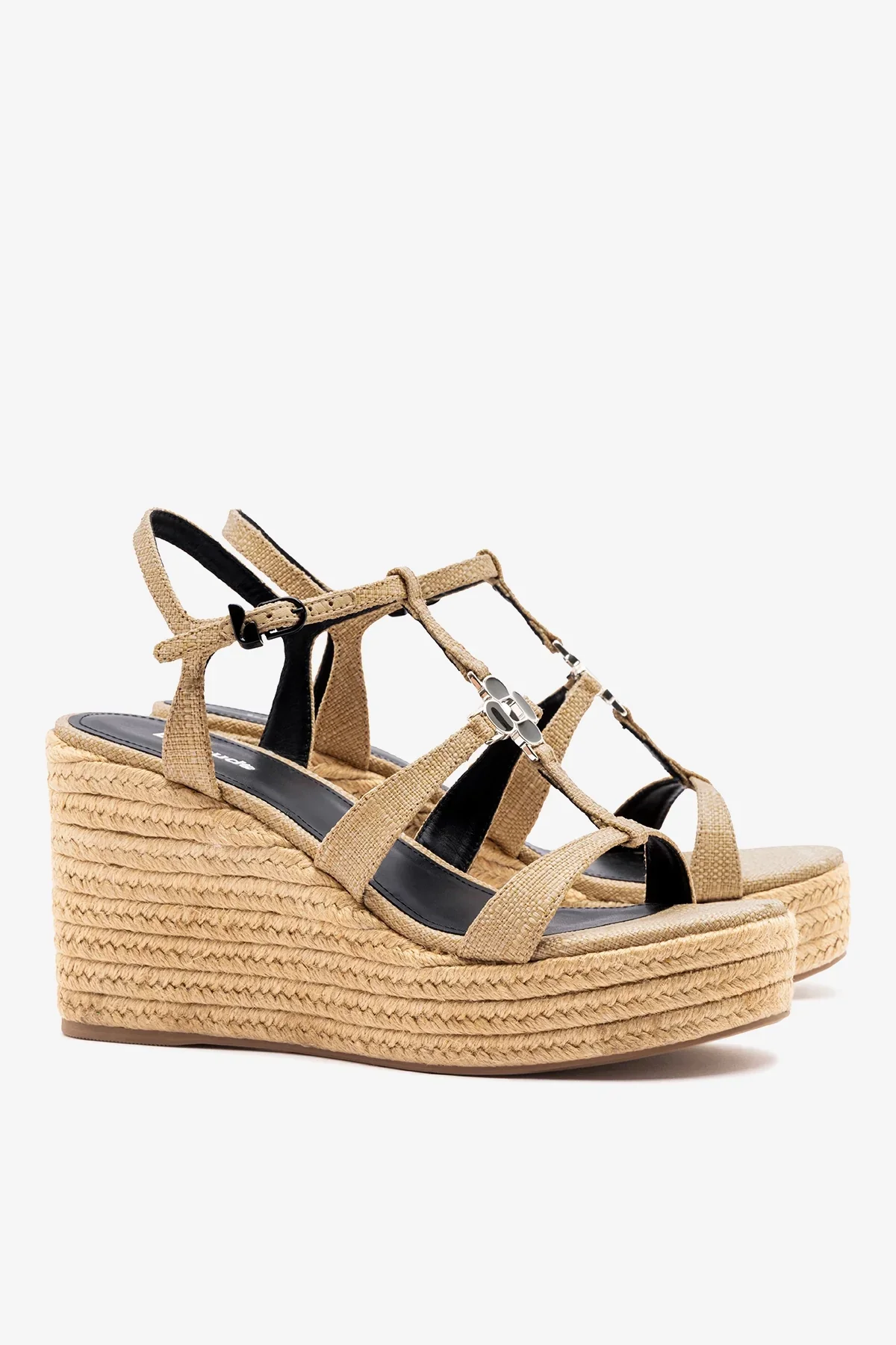 Sandália Espadrille Hana Ráfia Bege - Image 3