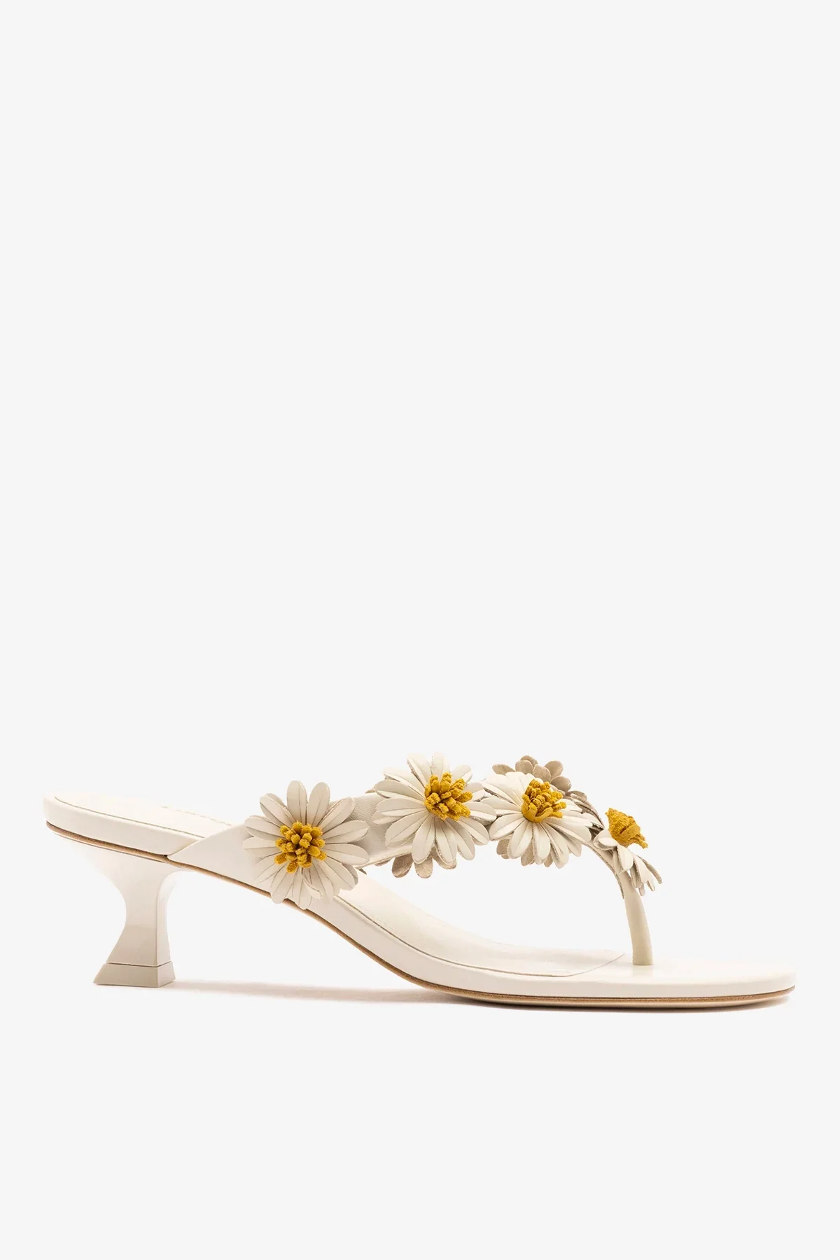 Mule Fiore Couro Off White