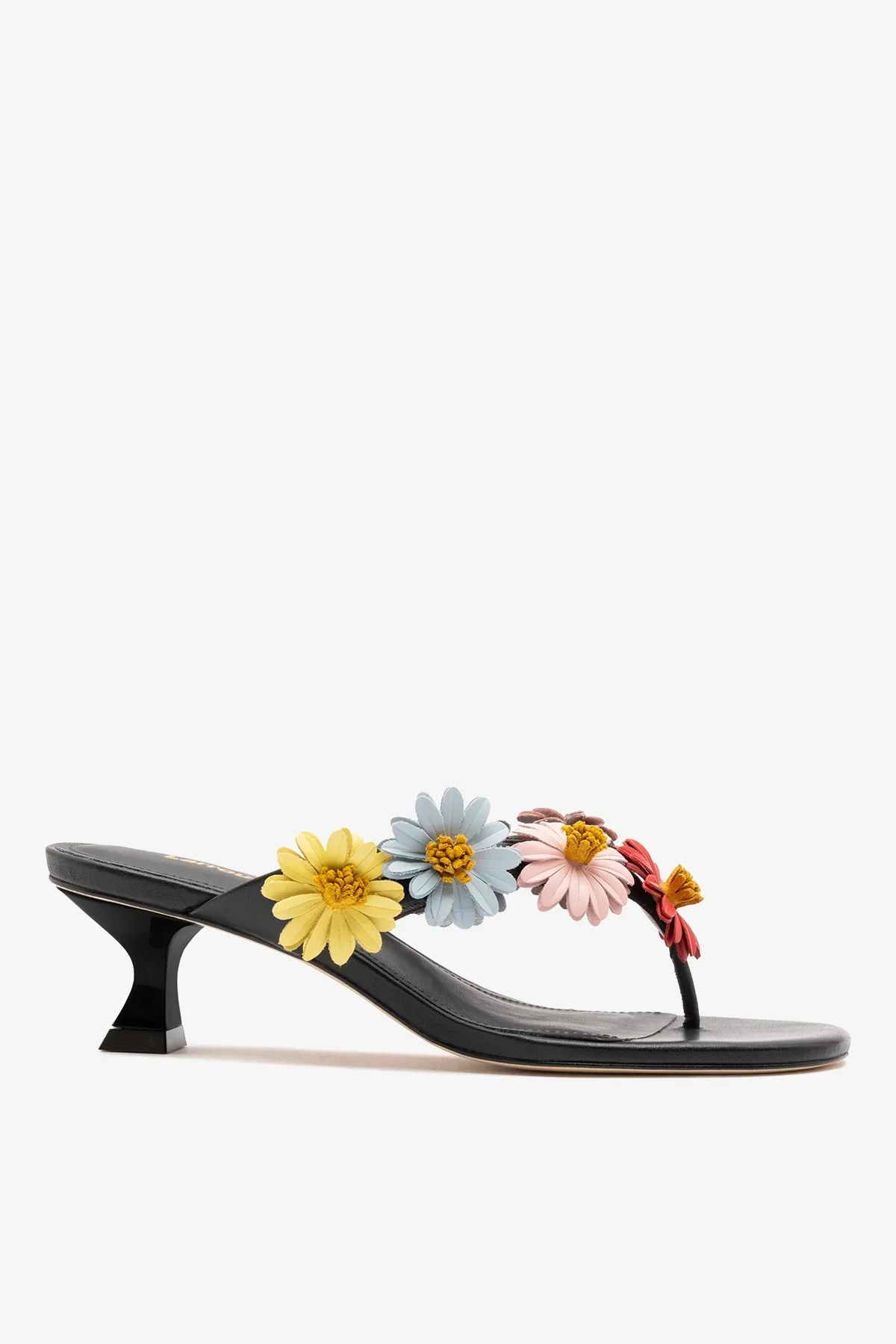 Mule Fiore Couro Preto
