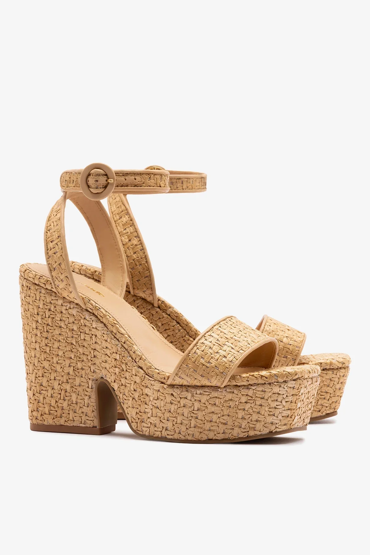 Sandália Plataforma Cher Strap Ráfia Natural - Image 3