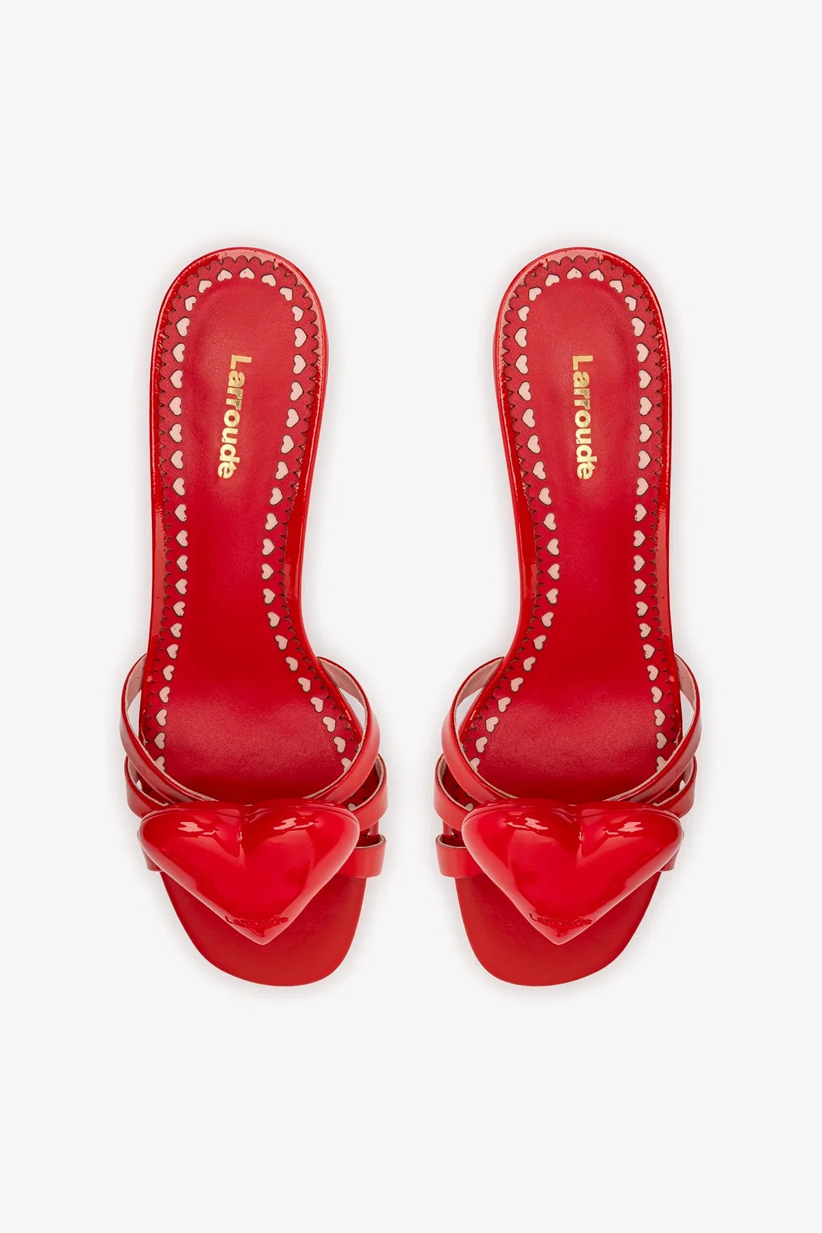 Mule Amore Couro Verniz Vermelho - Image 7