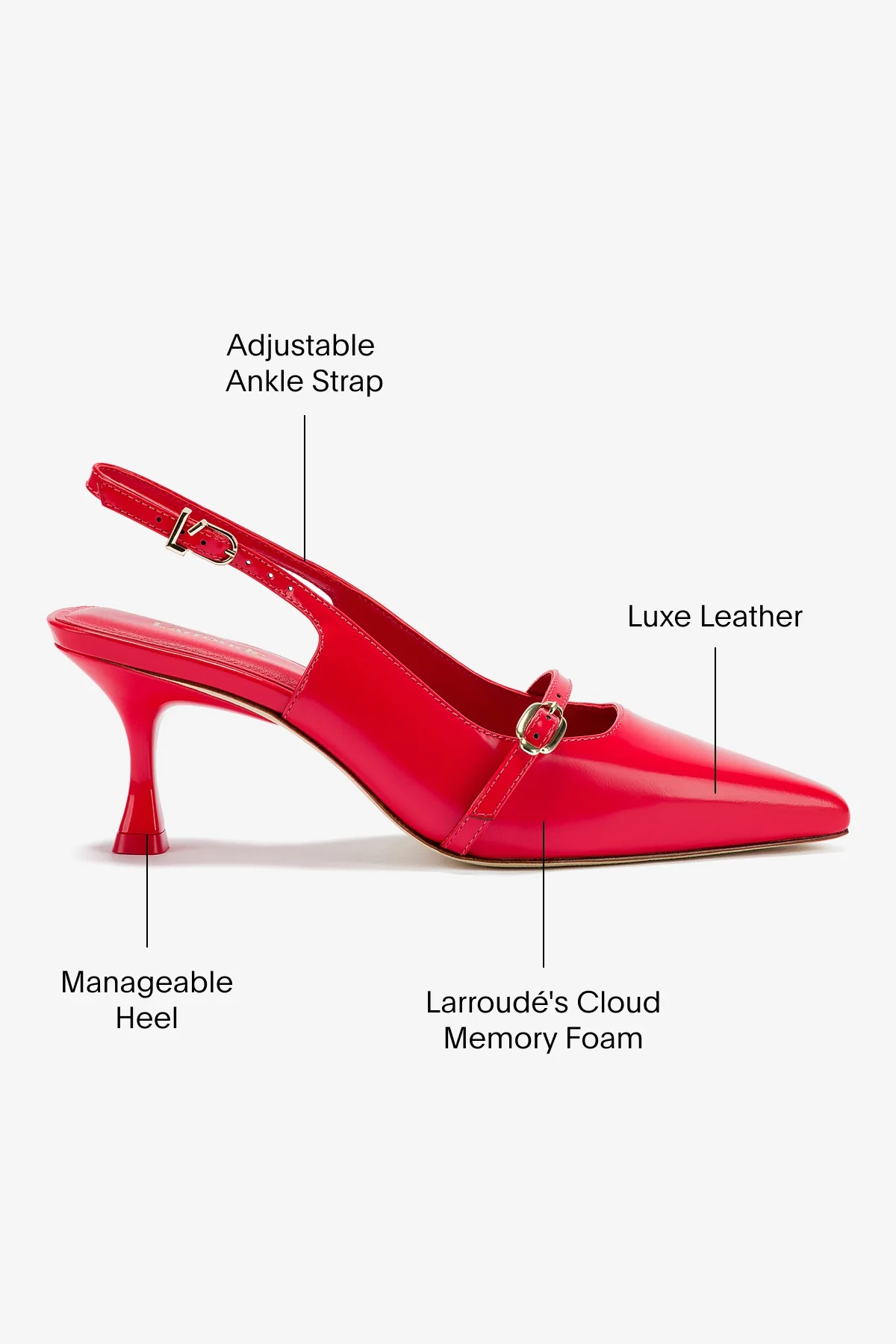 Slingback Ines Couro Vermelho - Image 6
