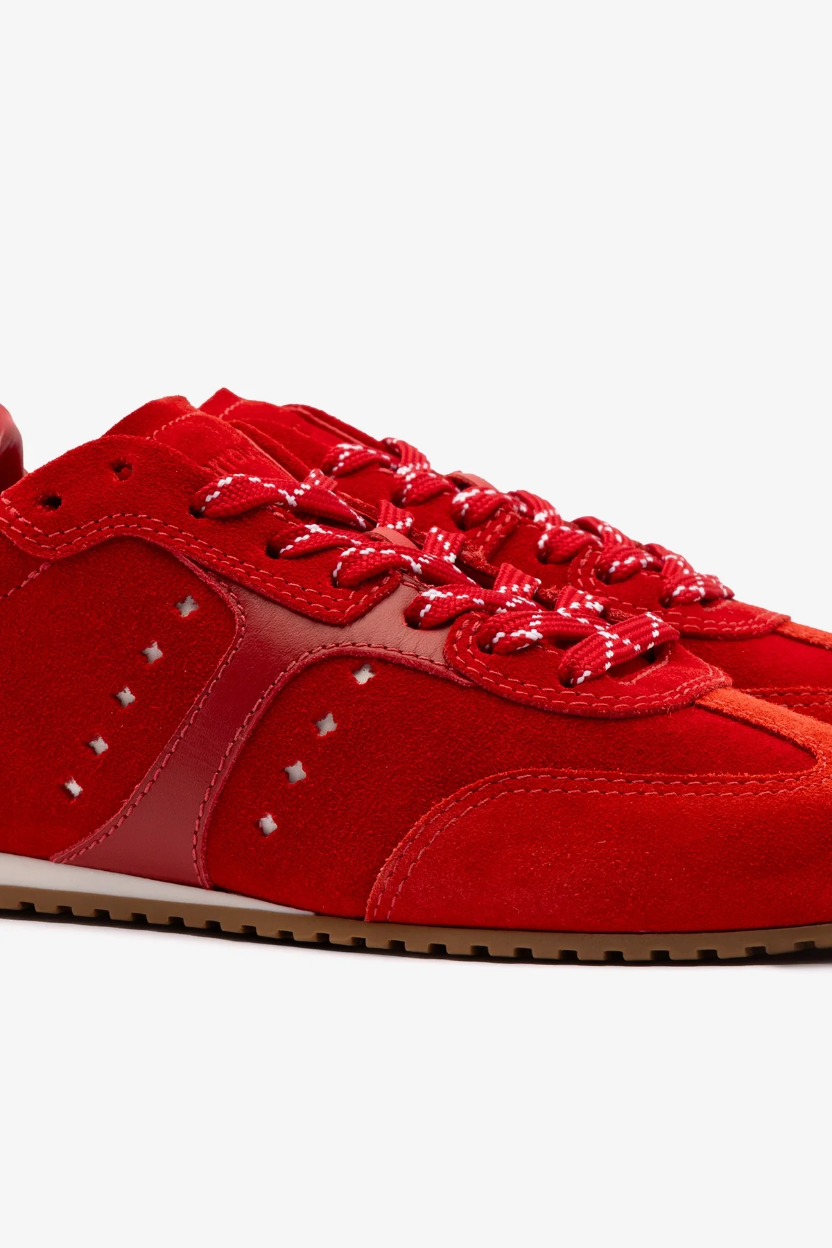 Tênis Stella Camurça Vermelho e Couro Vermelho - Image 4