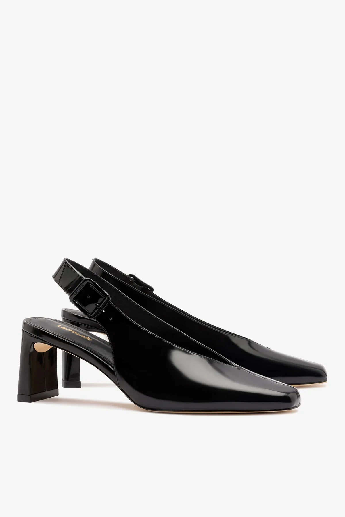 Slingback Katie Couro Preto - Image 3