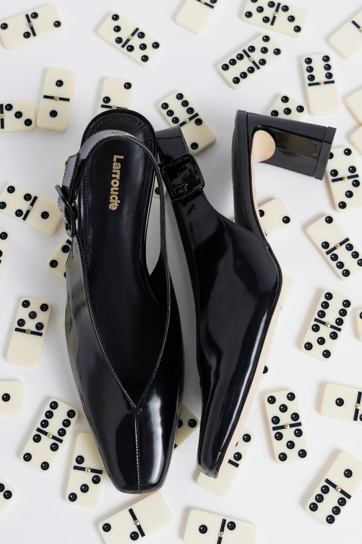 Slingback Katie Couro Preto - Image 4
