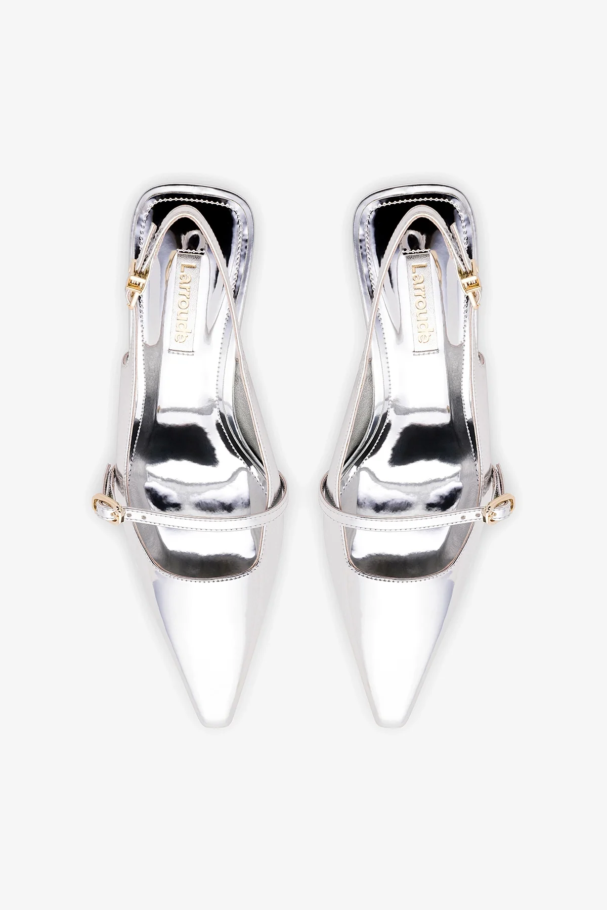 Slingback Ines Espelhado Prateado - Image 7